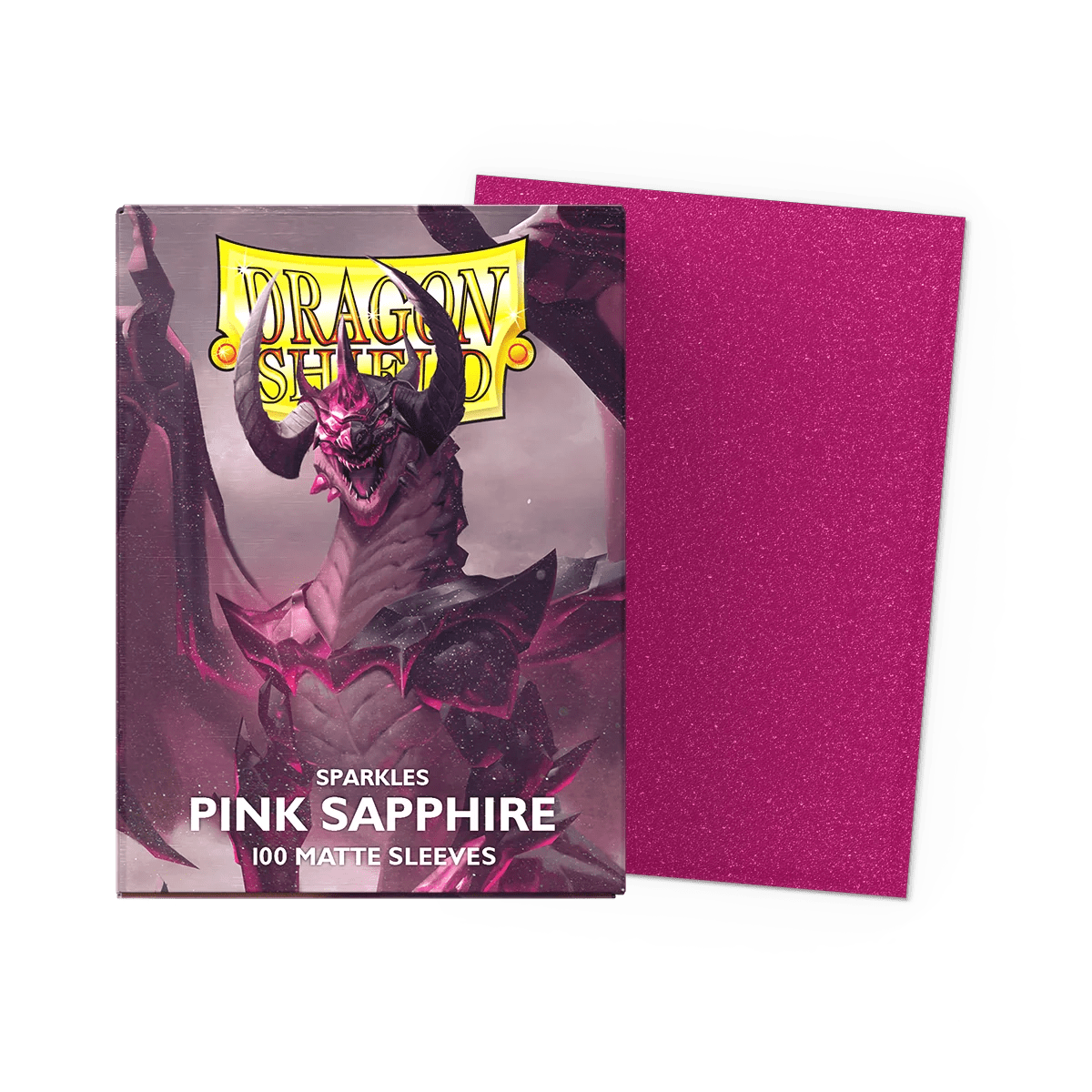 Dragon Shield Standard 100ct Sleeves, Pink Sapphire Matte - Arcane Tinmen - 1