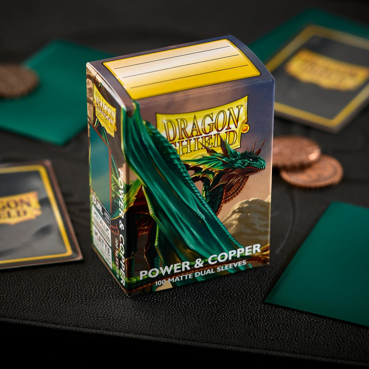 Dragon Shield Standard 100ct Sleeves, Power Copper Dual Matte - Arcane Tinmen - 1