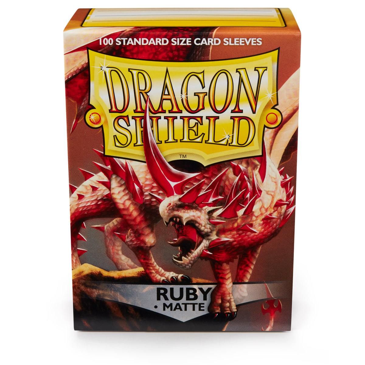 Dragon Shield: Standard 100ct Sleeves - Ruby (Matte) - Arcane Tinmen - 3