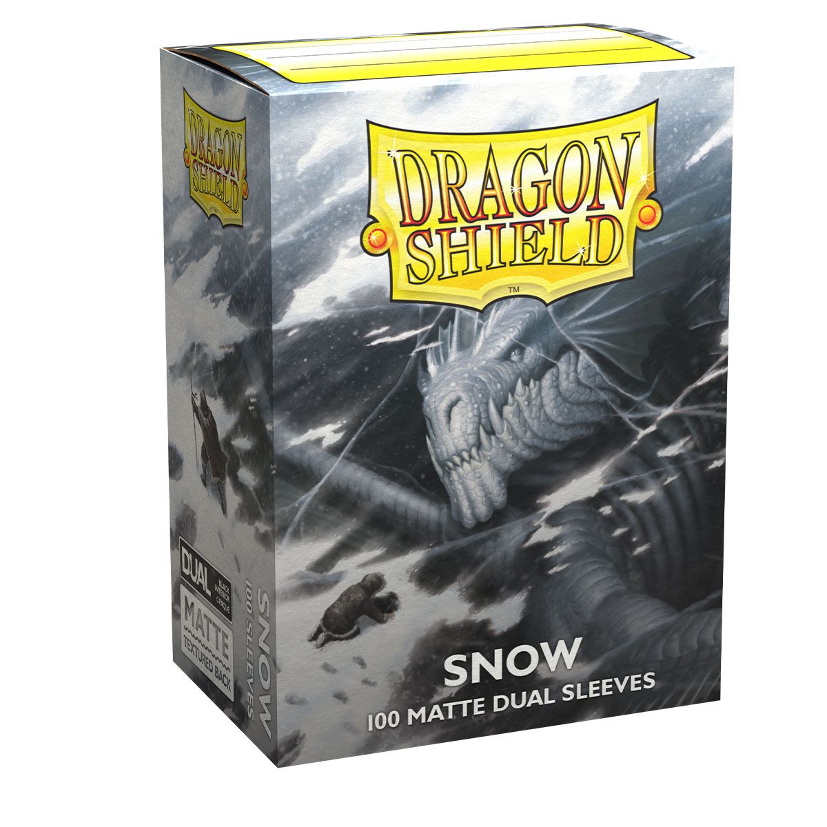 Dragon Shield: Standard 100ct Sleeves - Snow (Dual Matte) - Arcane Tinmen - 3