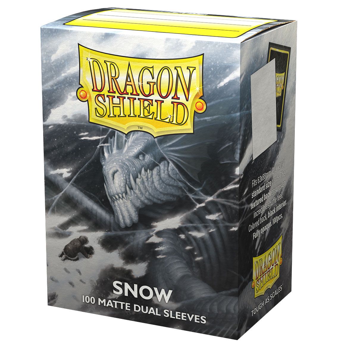 Dragon Shield: Standard 100ct Sleeves - Snow (Dual Matte) - Arcane Tinmen - 4
