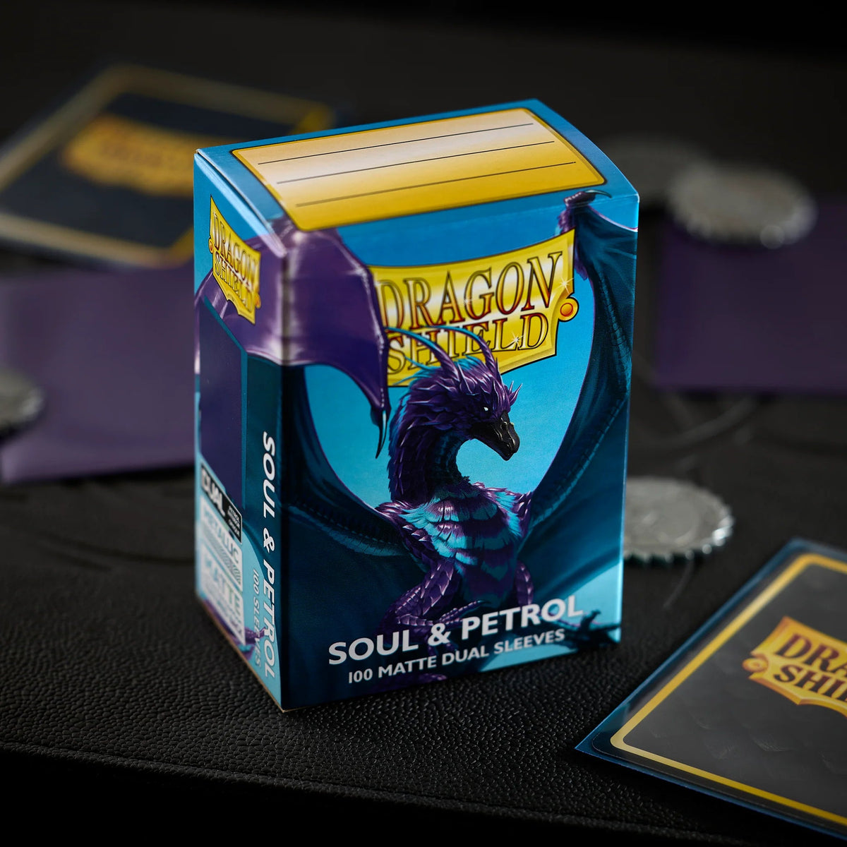 Dragon Shield Standard 100ct Sleeves, Soul and Petrol Dual Matte - Arcane Tinmen - 1