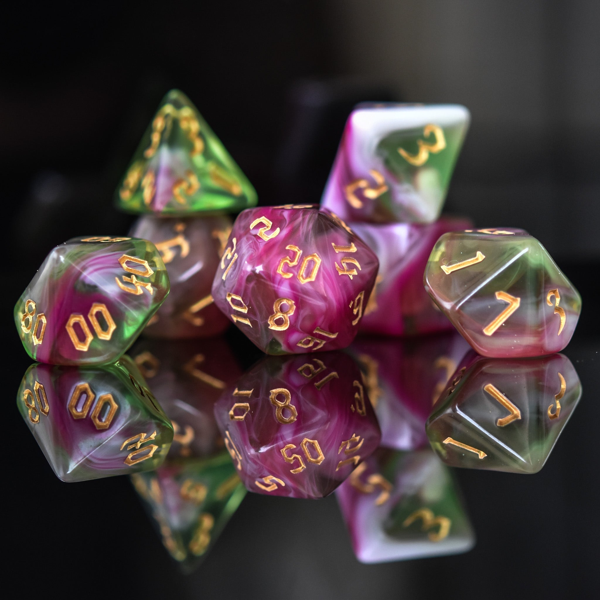 Druid Class Acrylic Dice Set - Misty Mountain Gaming - 2