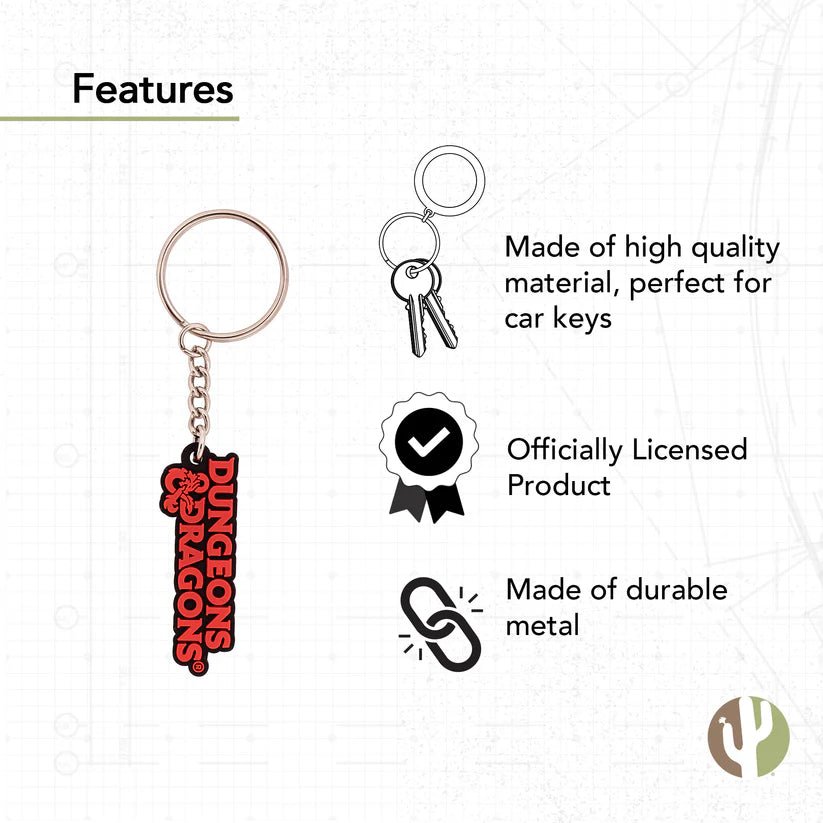 Dungeons and Dragons D&D Logo Keychain B - Dungeons & Dragons - 2