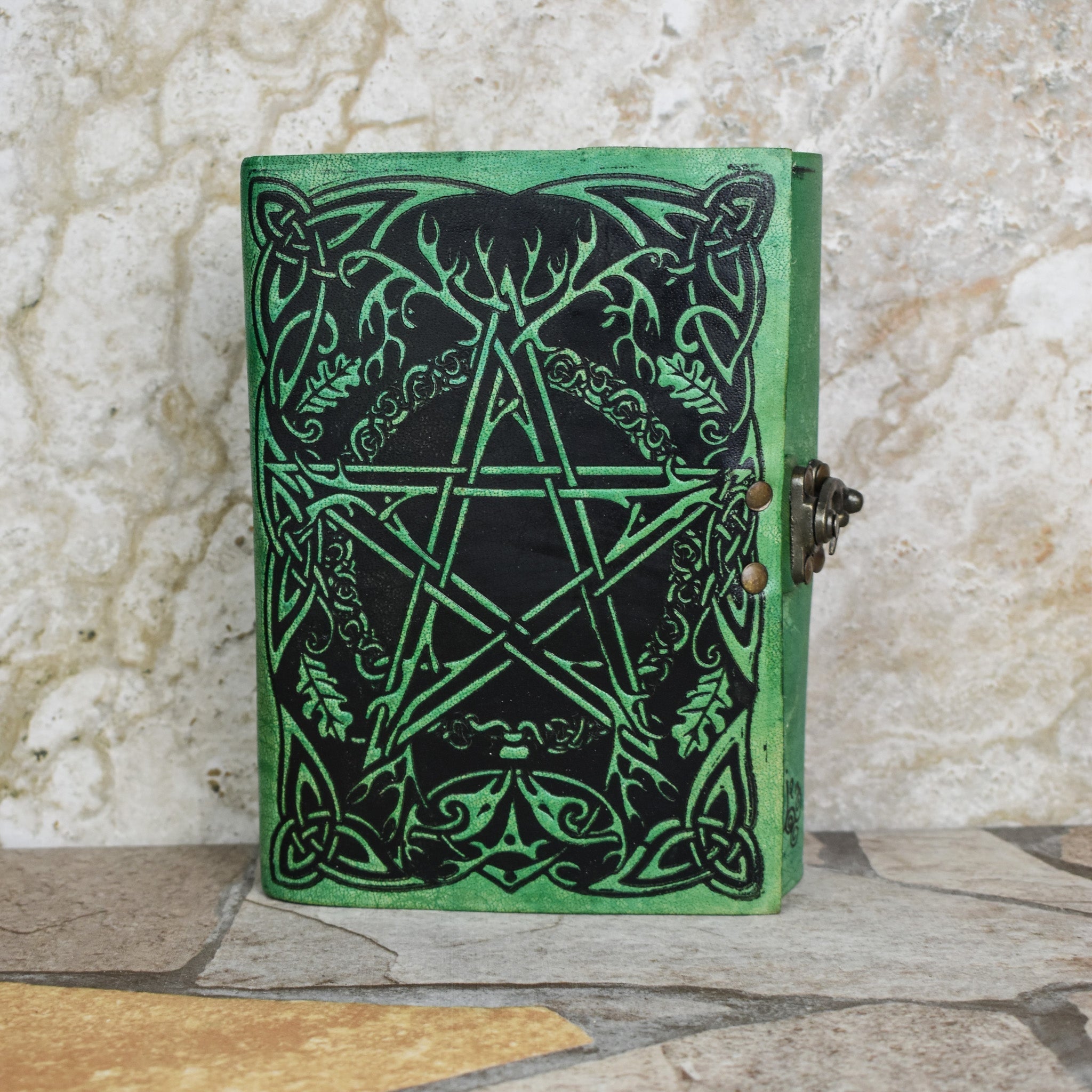 "Earth Pentacle" Leather Journal - Misty Mountain Gaming - 2