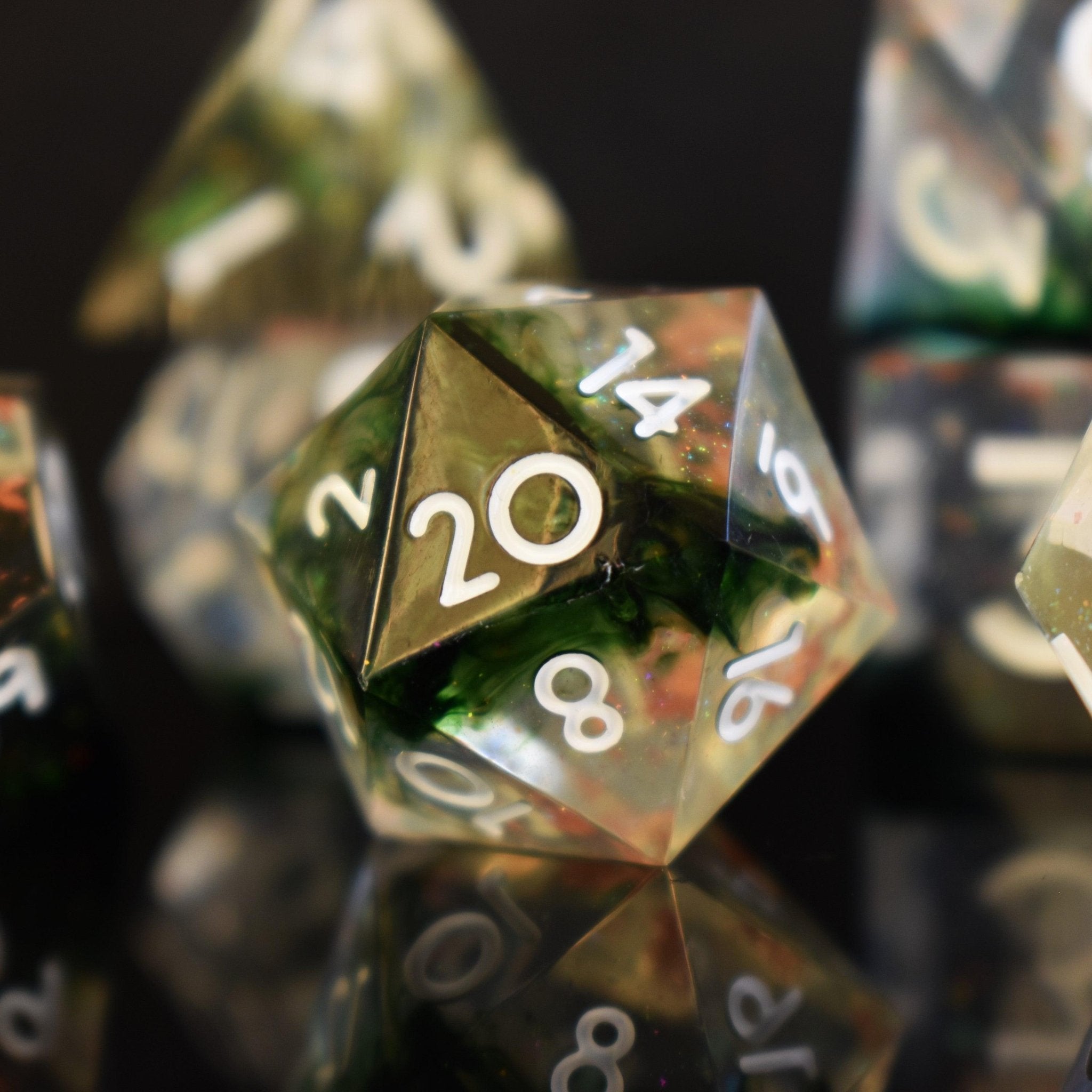 Earthbind Sharp - Edged Resin Dice Set - Misty Mountain Gaming - 2