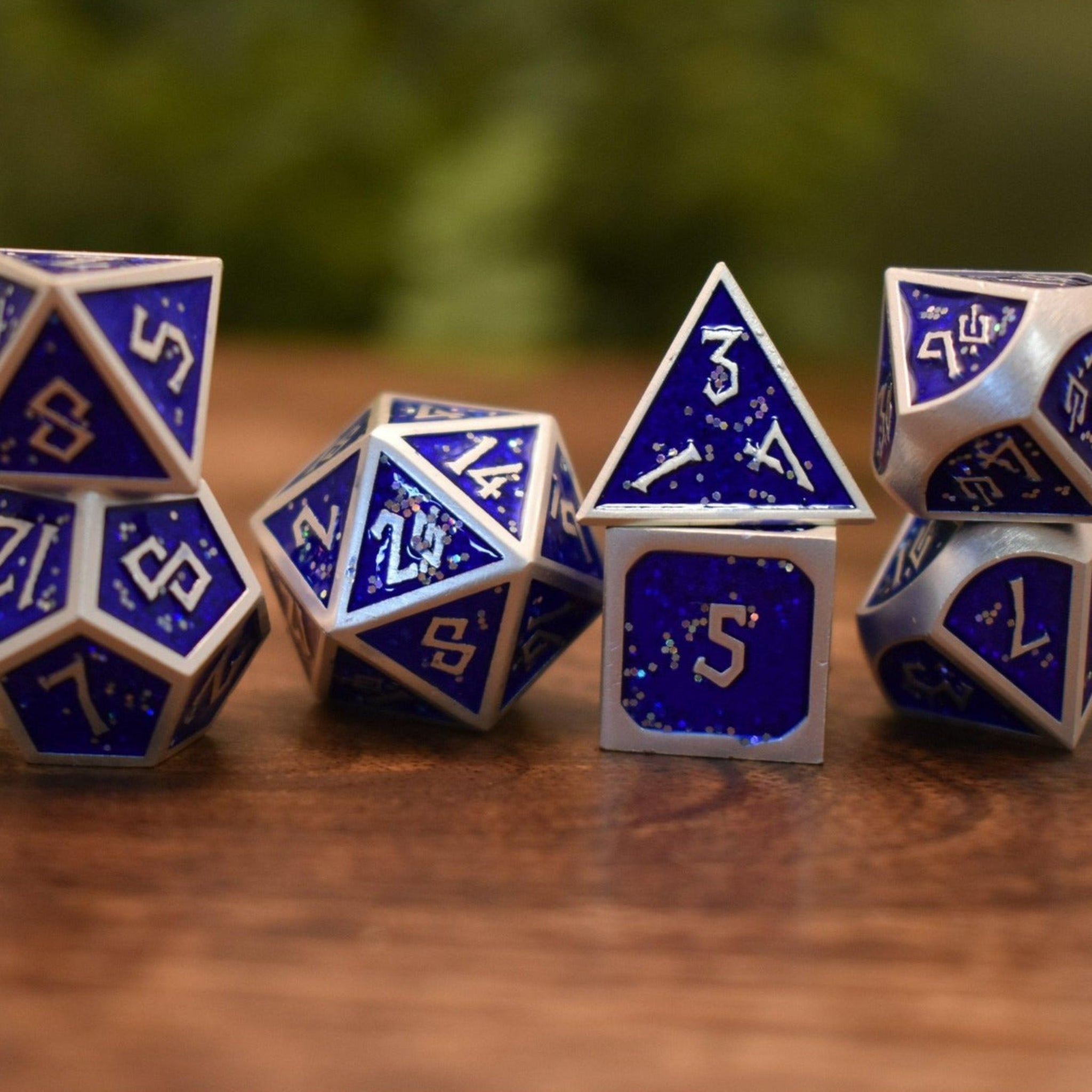 Elder Runes Heart Of The Frost Wyrm Metal Dice Set - Misty Mountain Gaming - 1