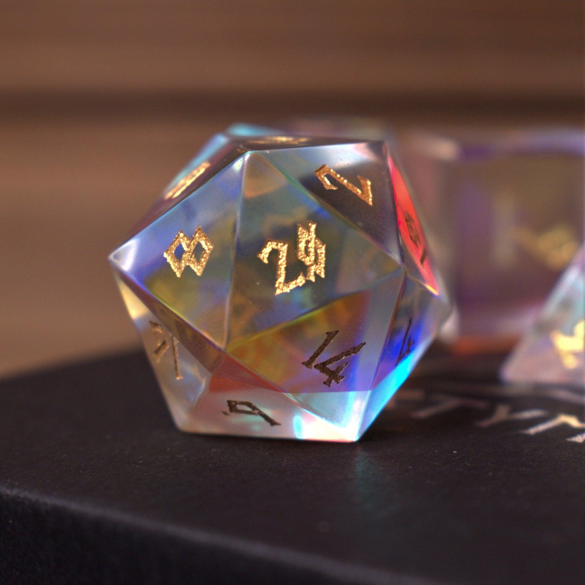 Elder Runes Prism Glass Dice Set - Misty Mountain Gaming - 2