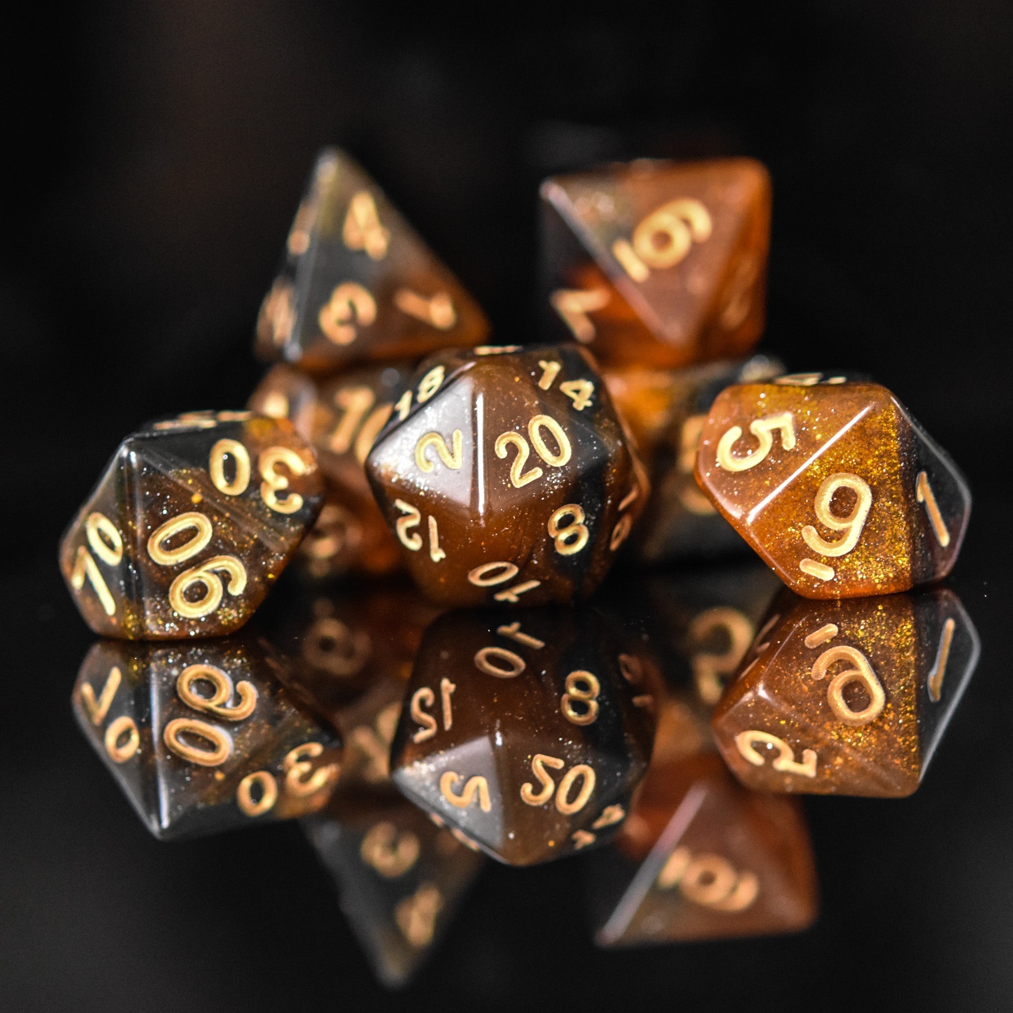 Elixir of Darkvision Acrylic Dice Set - Misty Mountain Gaming - 1