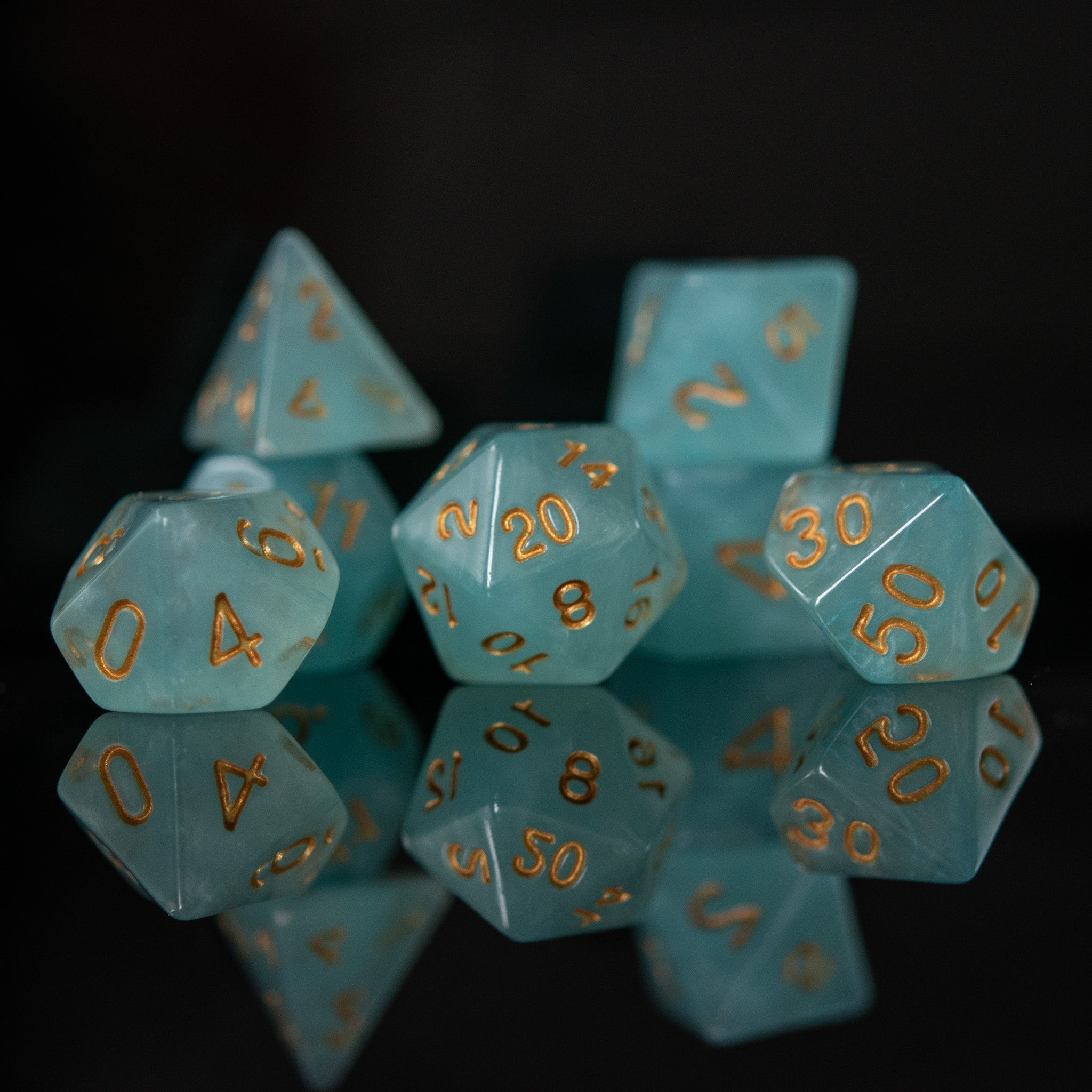 Elixir of Divination Acrylic Dice Set - Misty Mountain Gaming - 3