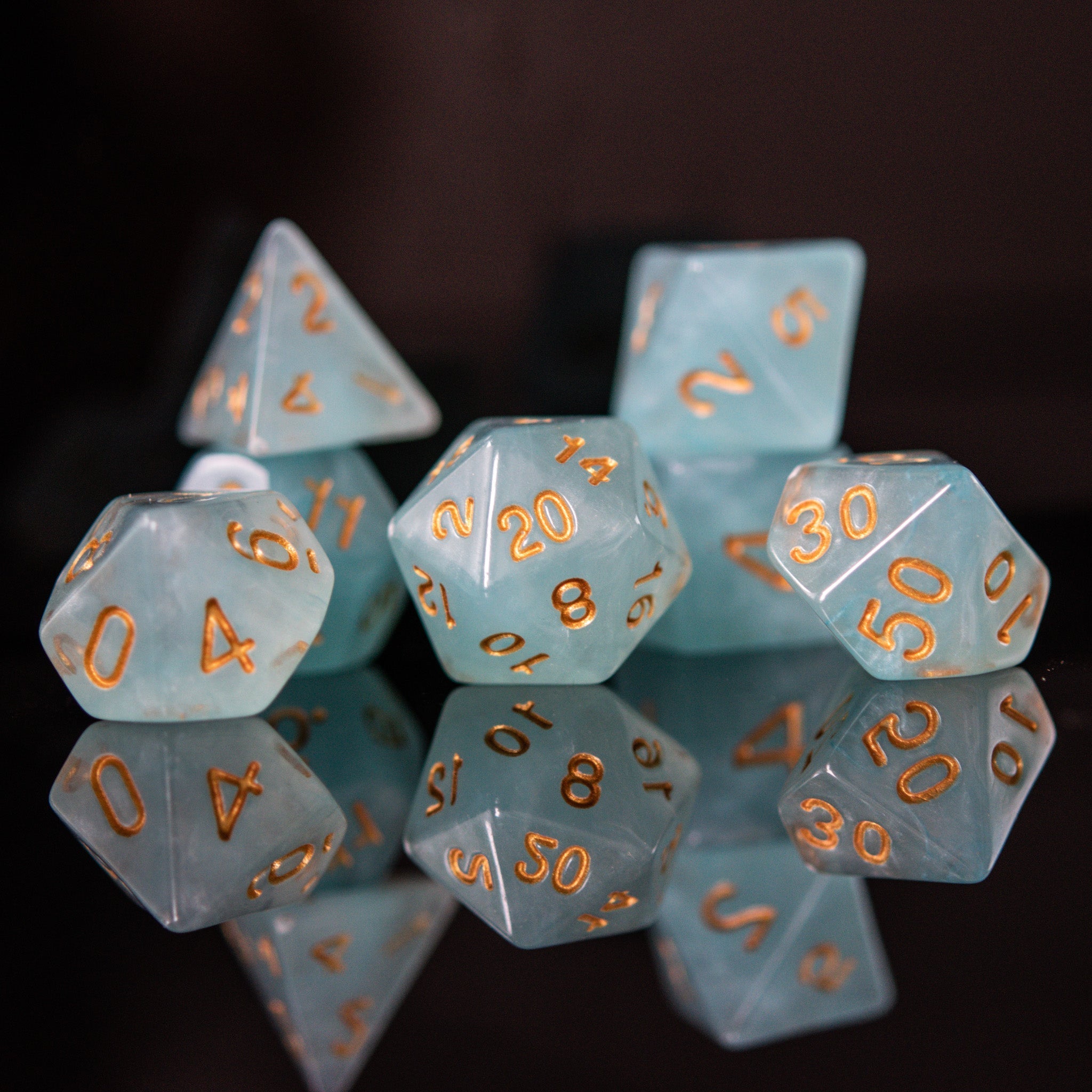 Elixir of Divination Acrylic Dice Set - Misty Mountain Gaming - 1