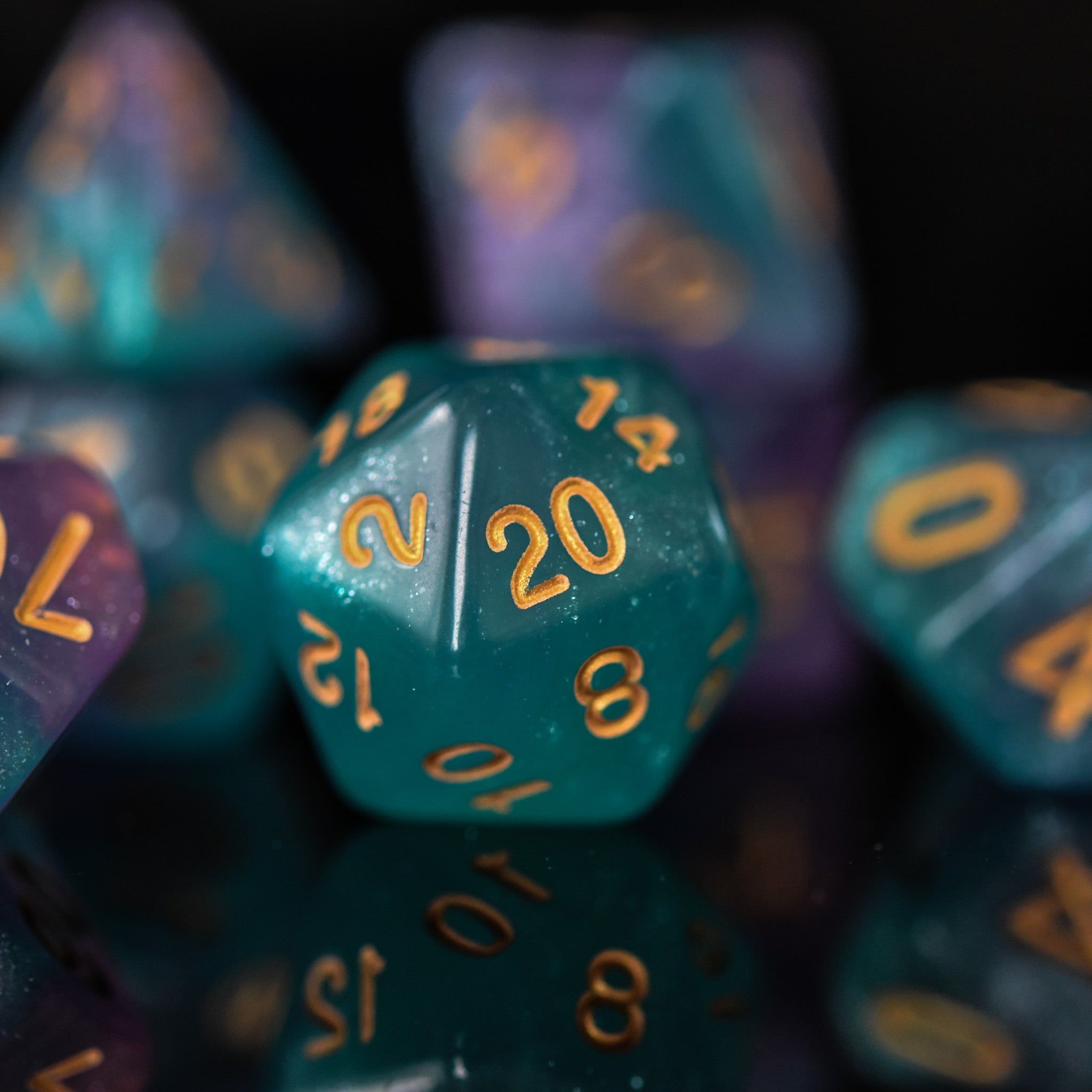 Elixir of Elemental Magic Acrylic Dice Set - Misty Mountain Gaming - 2