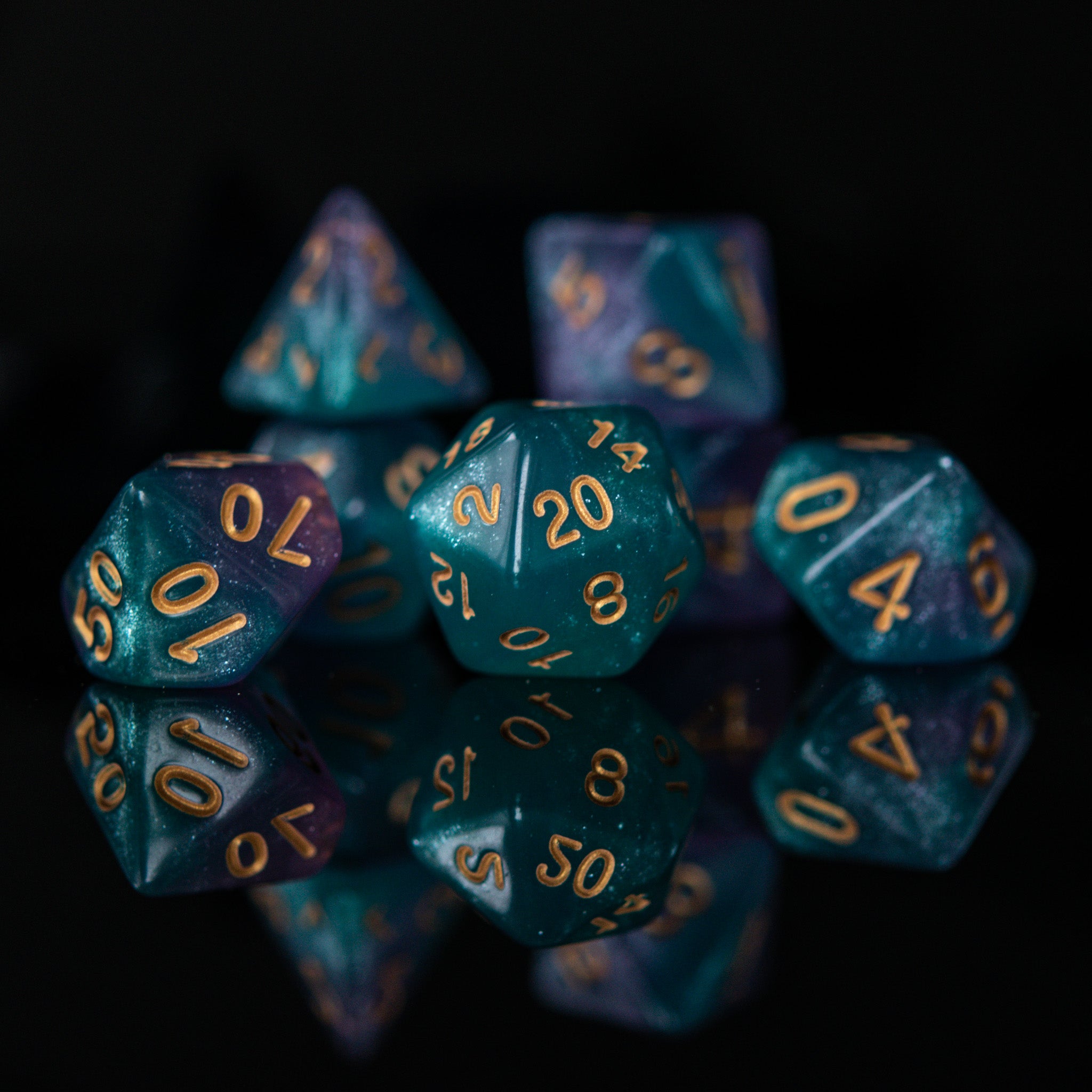 Elixir of Elemental Magic Acrylic Dice Set - Misty Mountain Gaming - 1