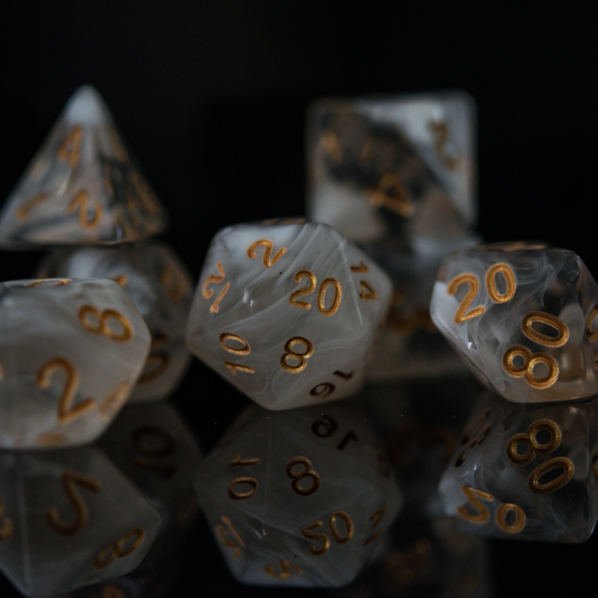 Elixir of Invisibility Acrylic Dice Set - Misty Mountain Gaming - 4