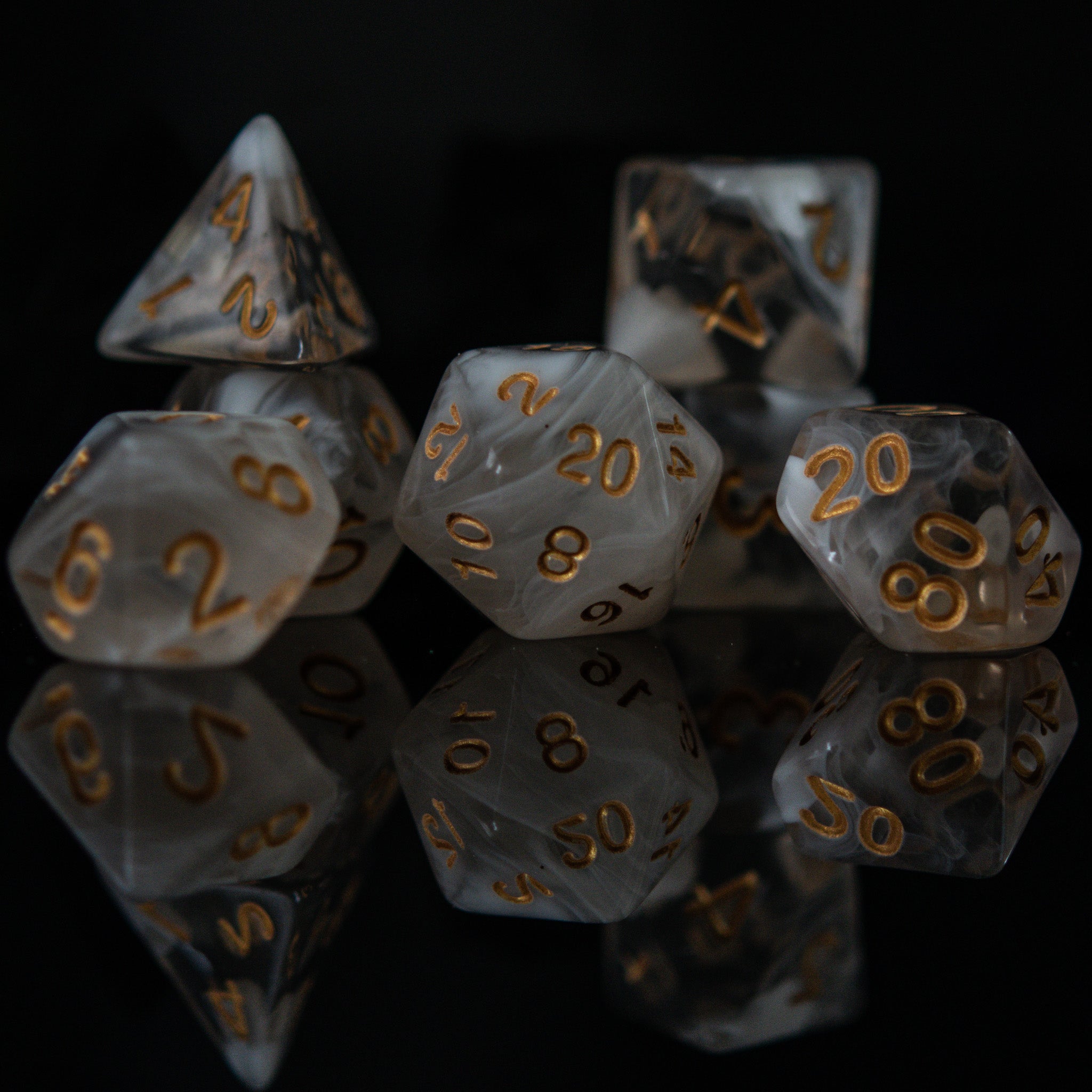 Elixir of Invisibility Acrylic Dice Set - Misty Mountain Gaming - 3