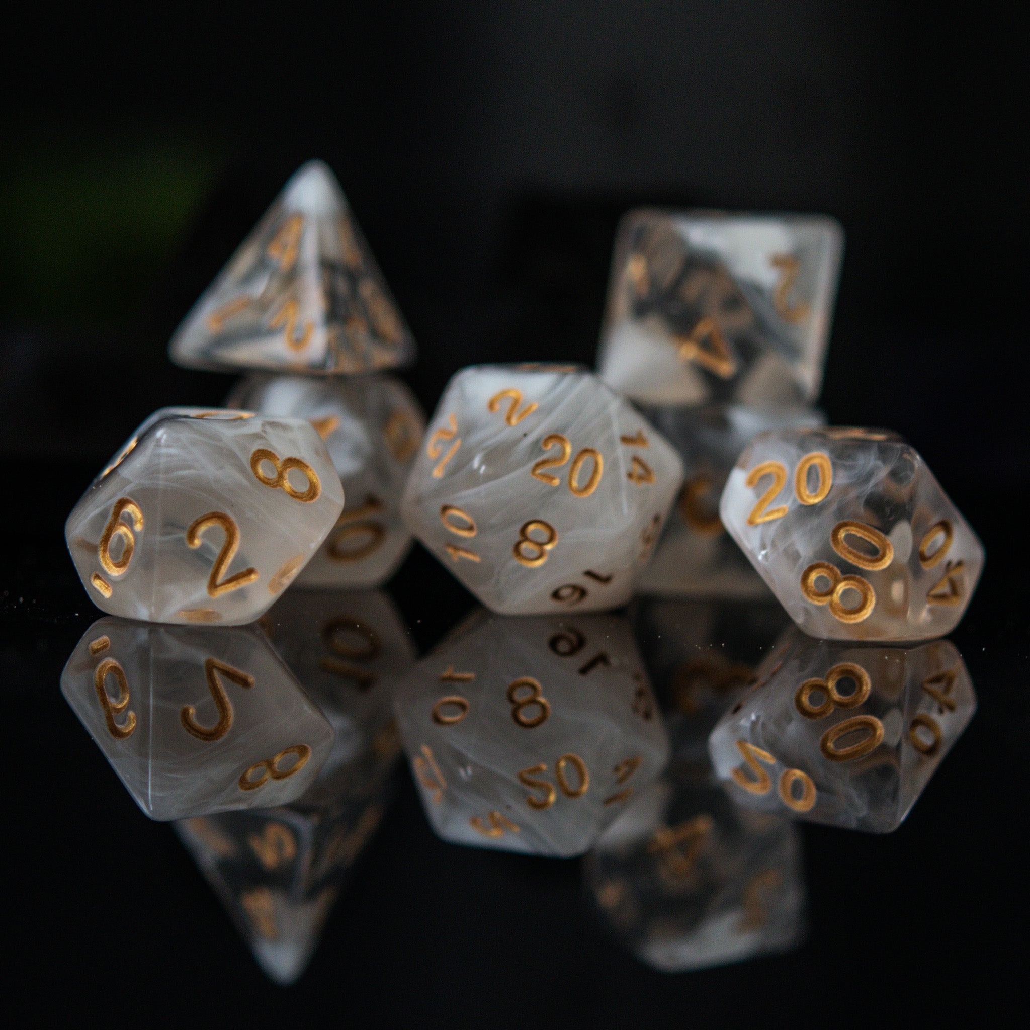 Elixir of Invisibility Acrylic Dice Set - Misty Mountain Gaming - 1