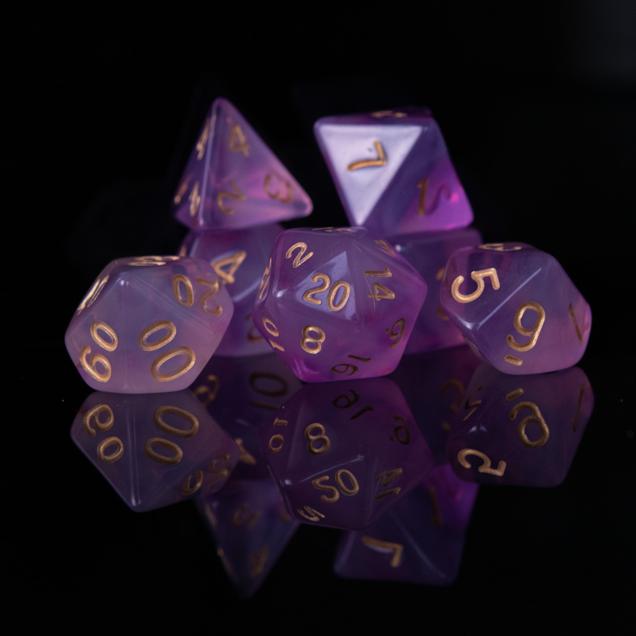 Elixir of Resistance Acrylic Dice Set - Misty Mountain Gaming - 1