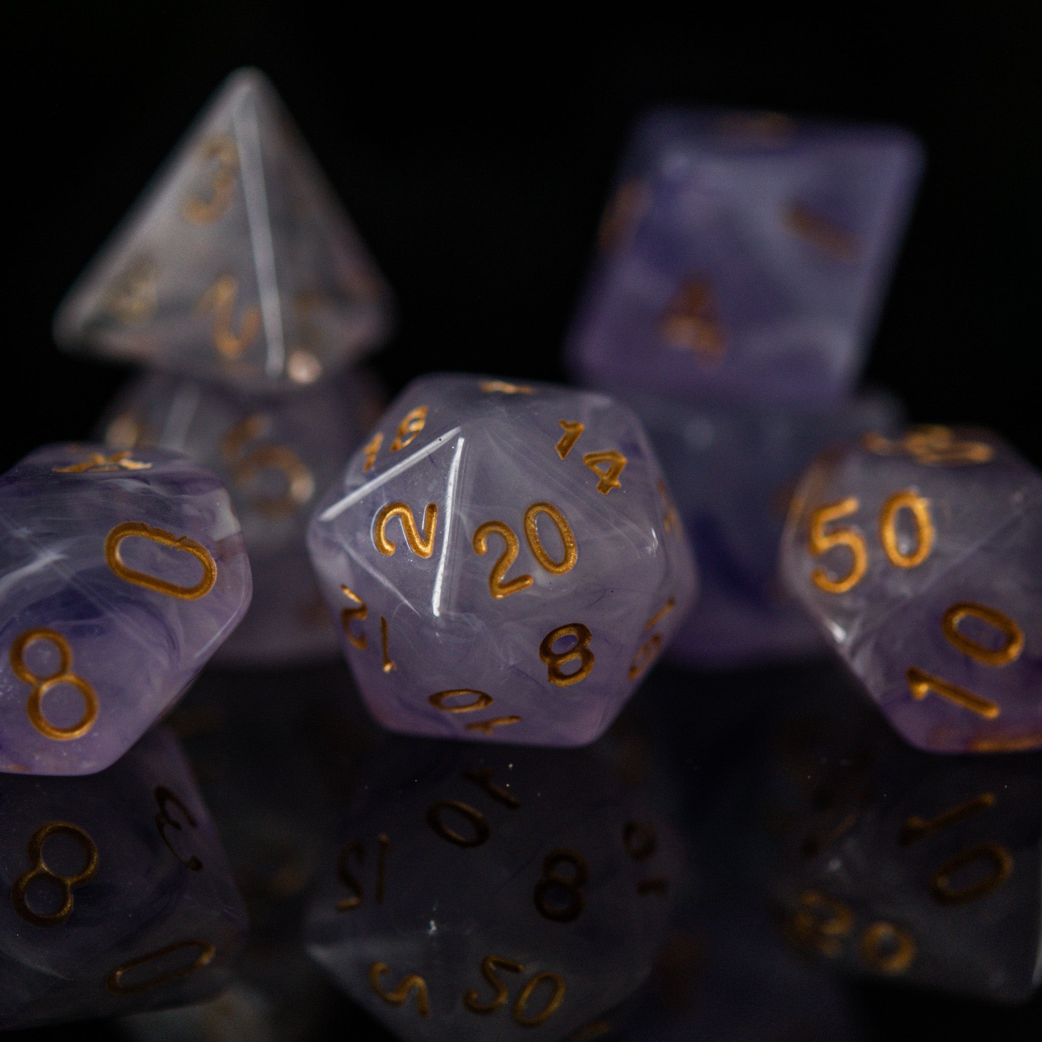 Elixir of Slumber Acrylic Dice Set - Misty Mountain Gaming - 3