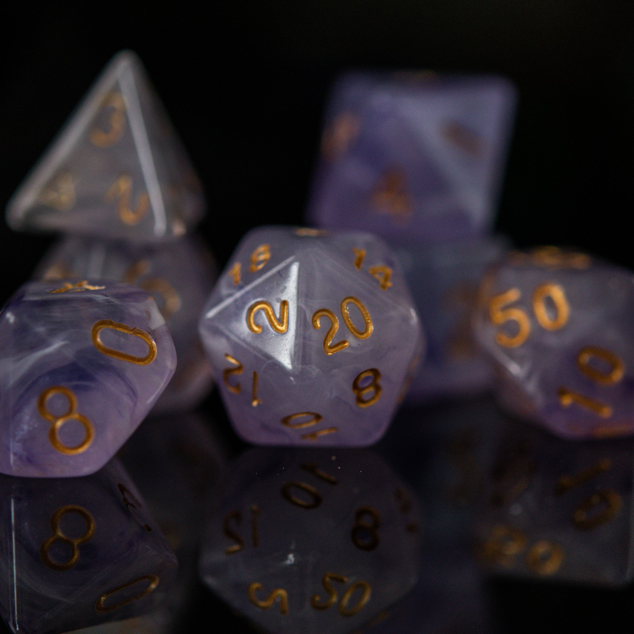 Elixir of Slumber Acrylic Dice Set - Misty Mountain Gaming - 2