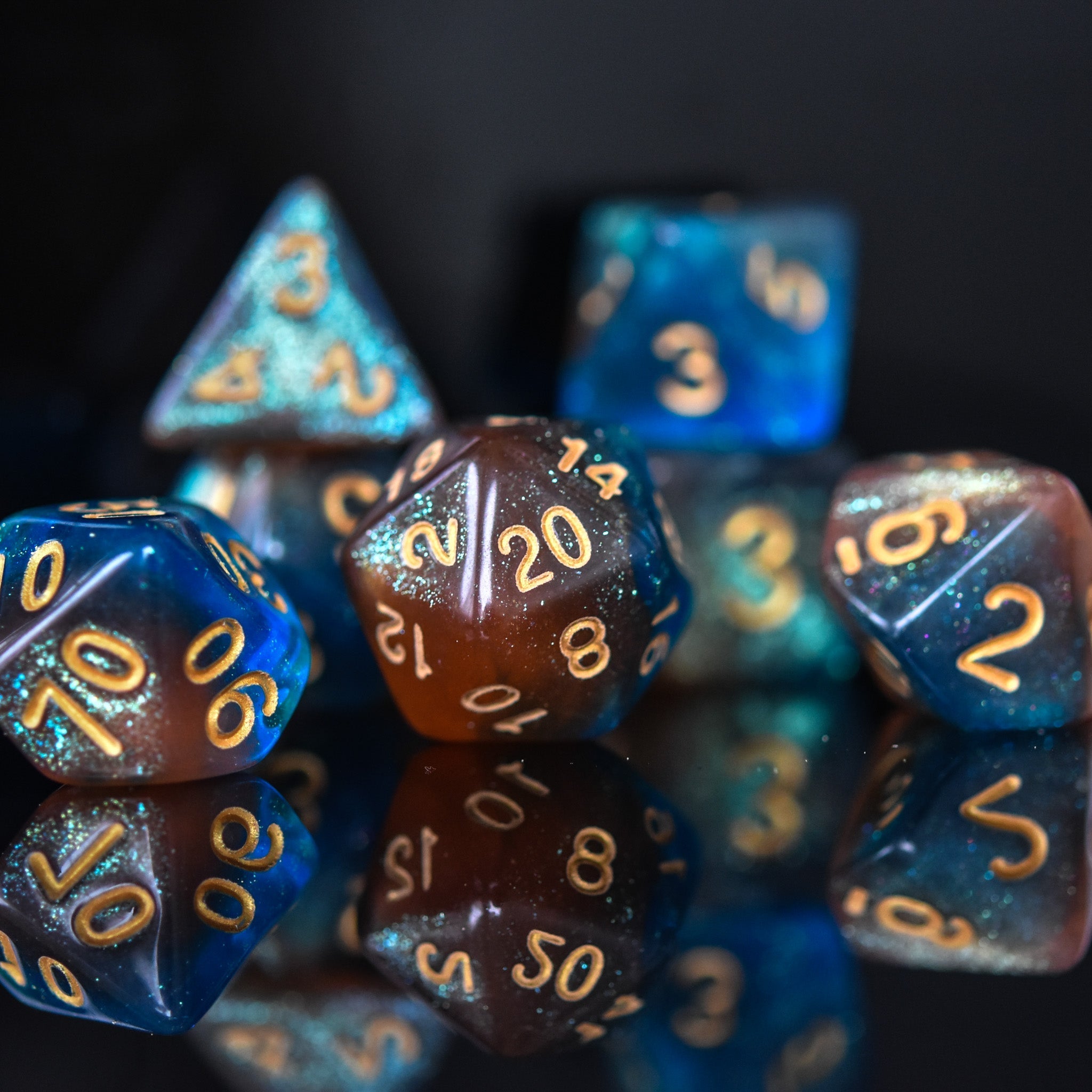 Elixir of Solace Acrylic Dice Set - Misty Mountain Gaming - 3