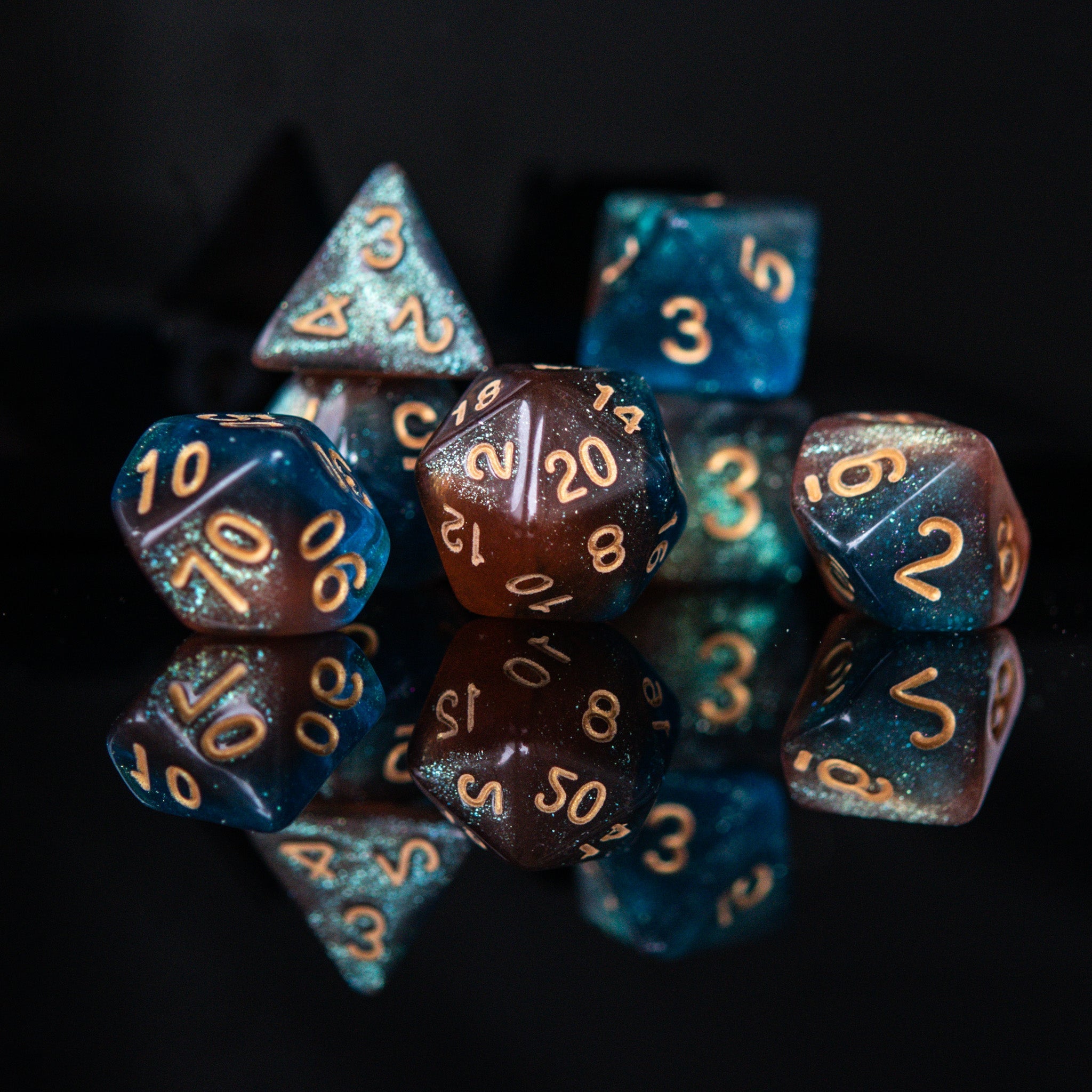 Elixir of Solace Acrylic Dice Set - Misty Mountain Gaming - 4