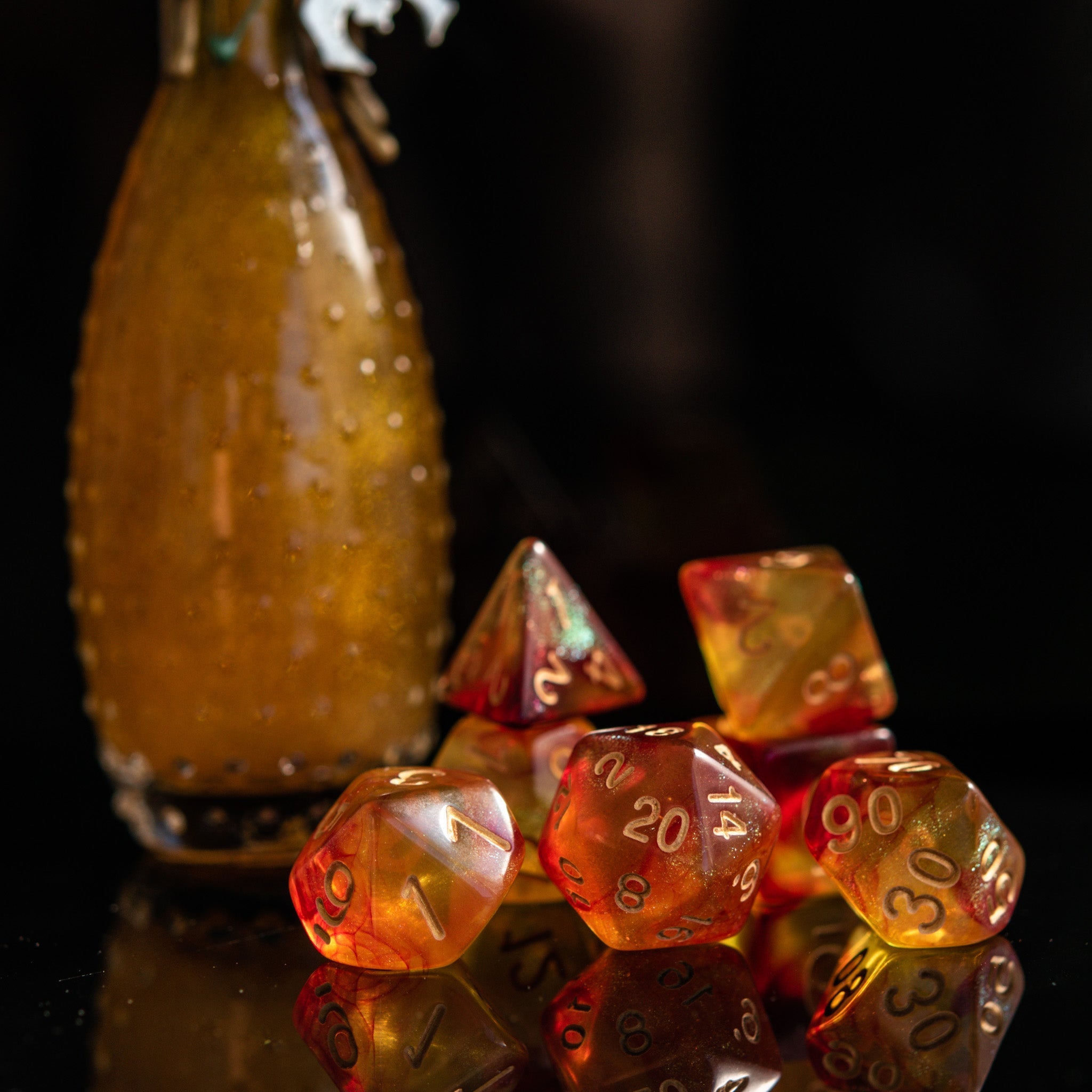 Elixir of Vitality Acrylic Dice Set - Misty Mountain Gaming - 1