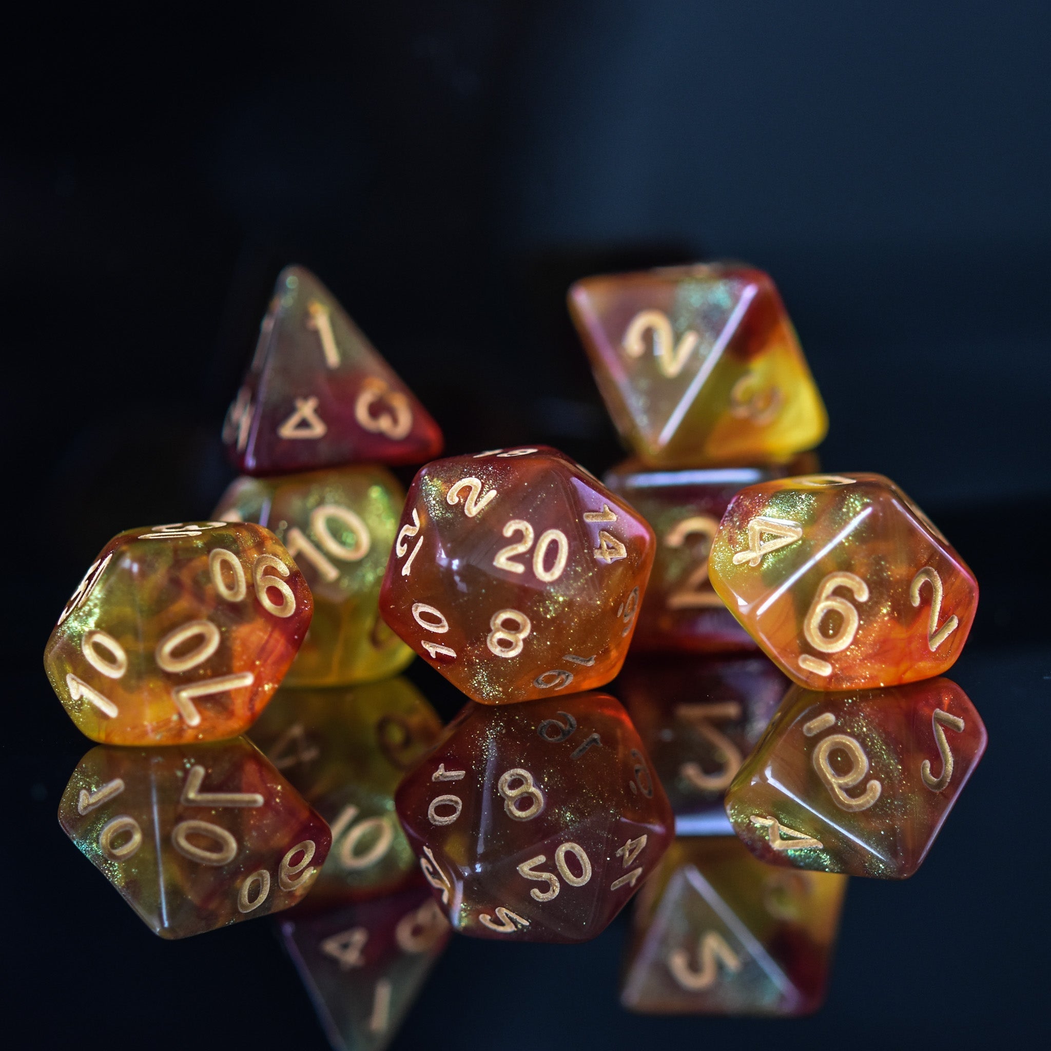 Elixir of Vitality Acrylic Dice Set - Misty Mountain Gaming - 2