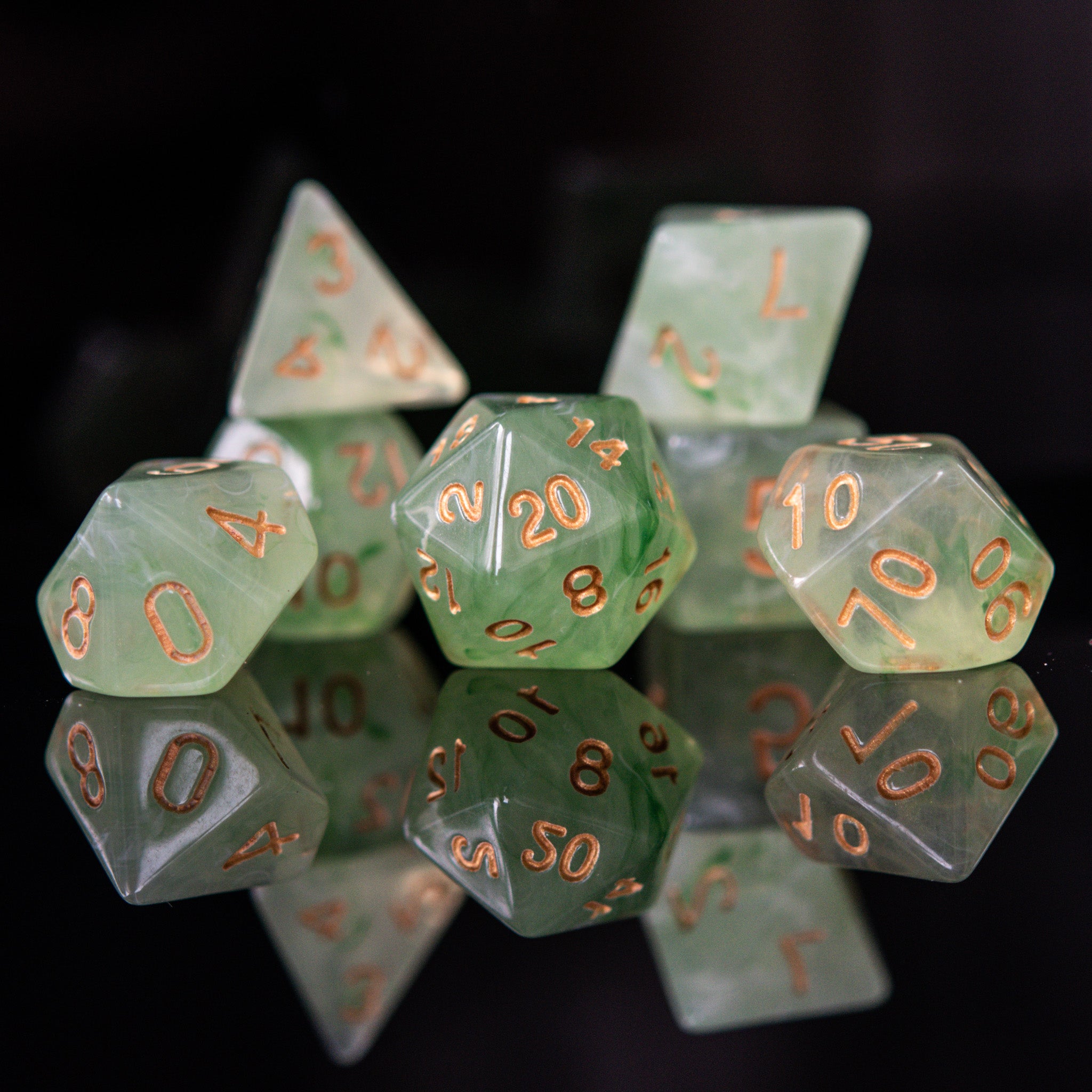 Elixir of Water Breathing Acrylic Dice Set - Misty Mountain Gaming - 1