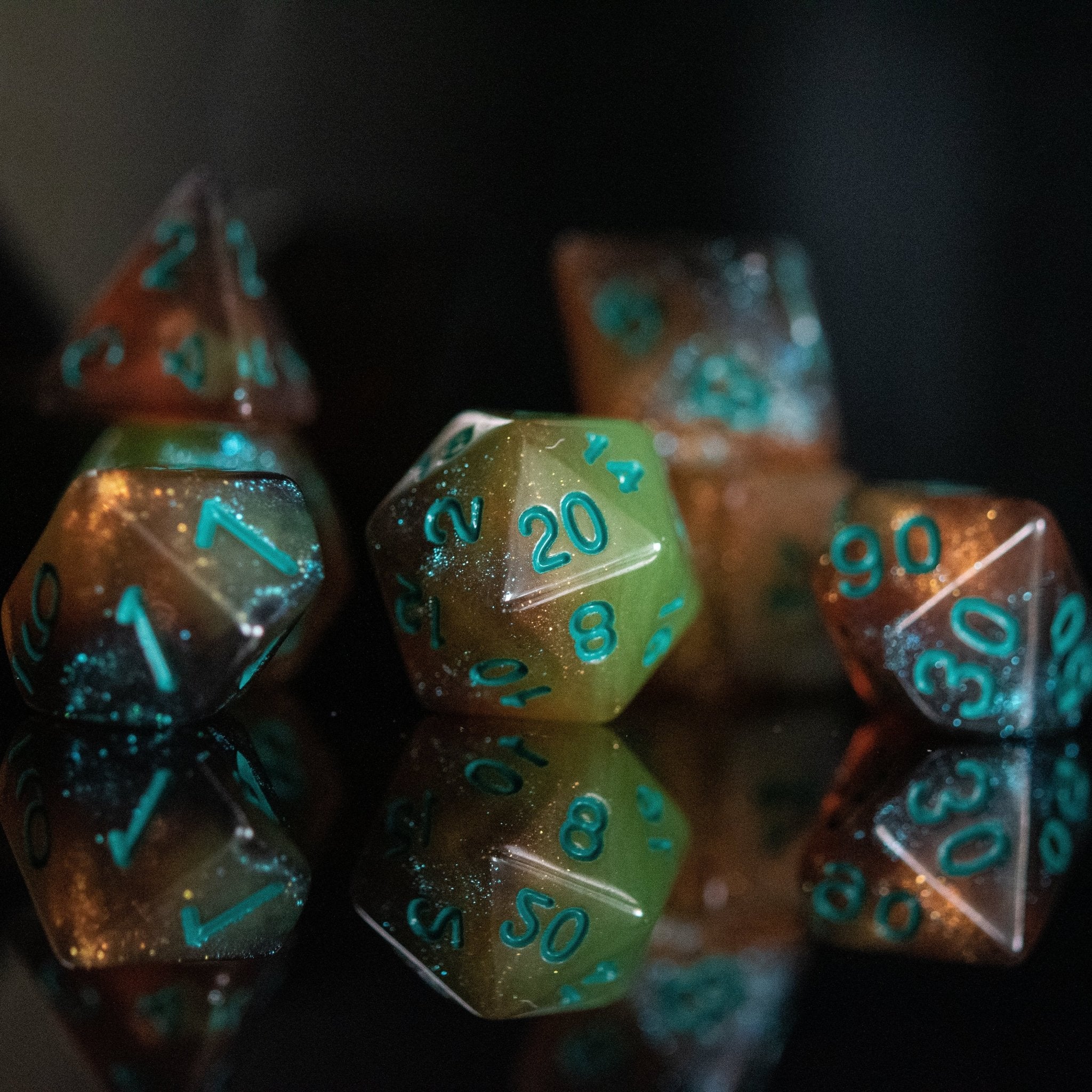 Extraterrestrial Acrylic Dice Set - Misty Mountain Gaming - 2