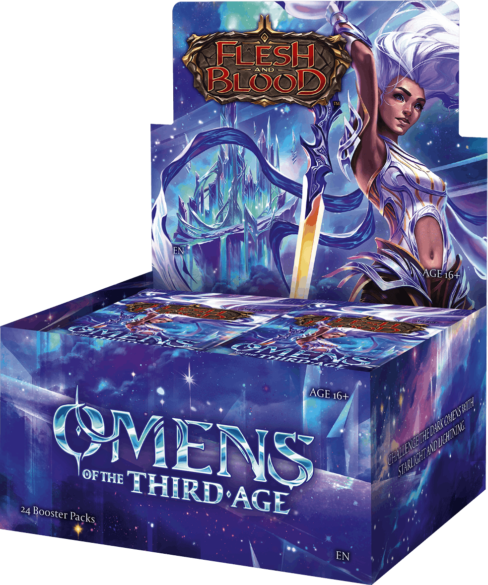 Flesh and Blood TCG Omens of the Third Age Booster Display - Legend Story Studios - 1