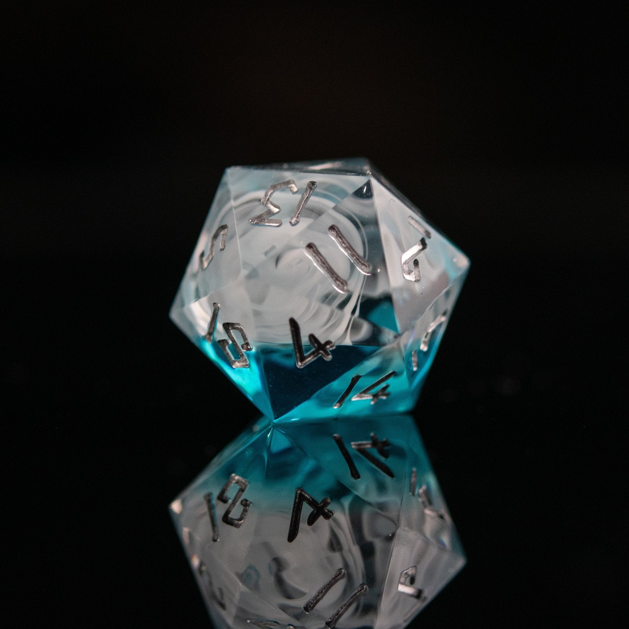 Fog Cloud Sharp - Edged Resin Dice Set - Misty Mountain Gaming - 4