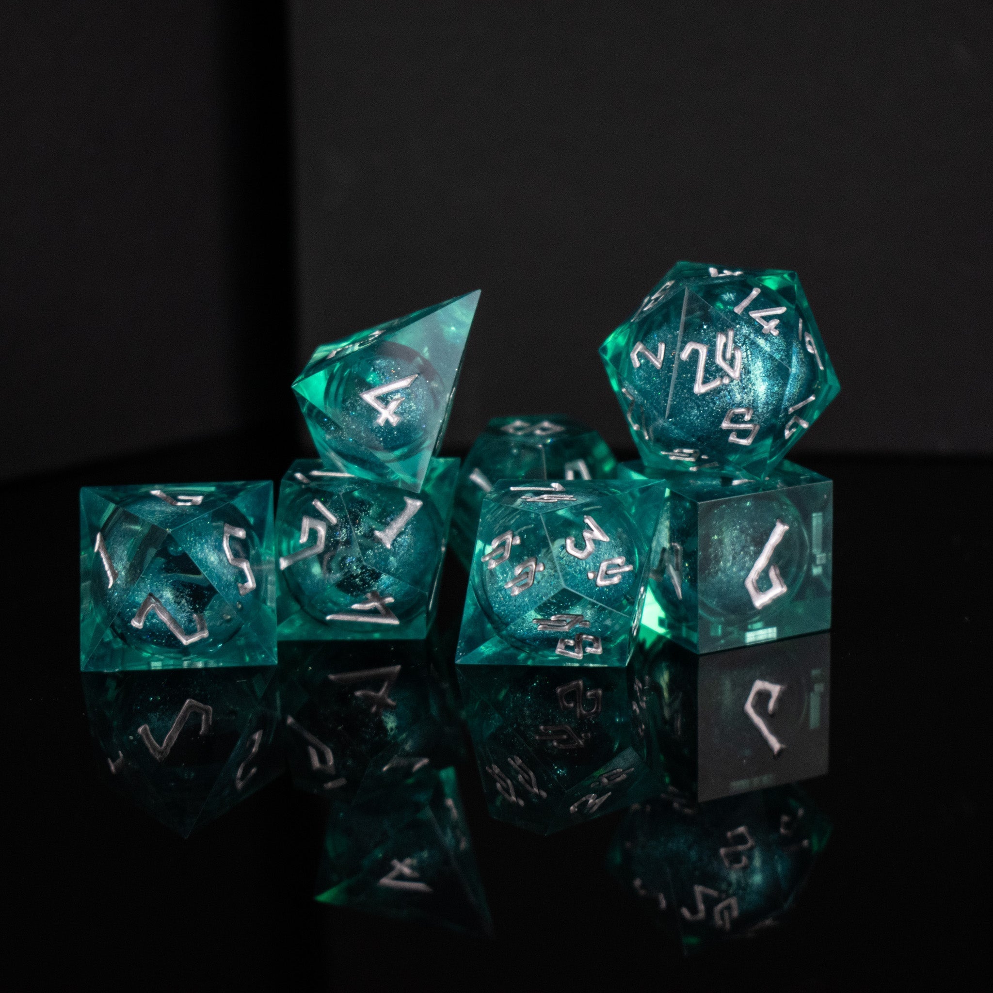 Forbidden Lake Liquid Core Dice Set - Misty Mountain Gaming - 1