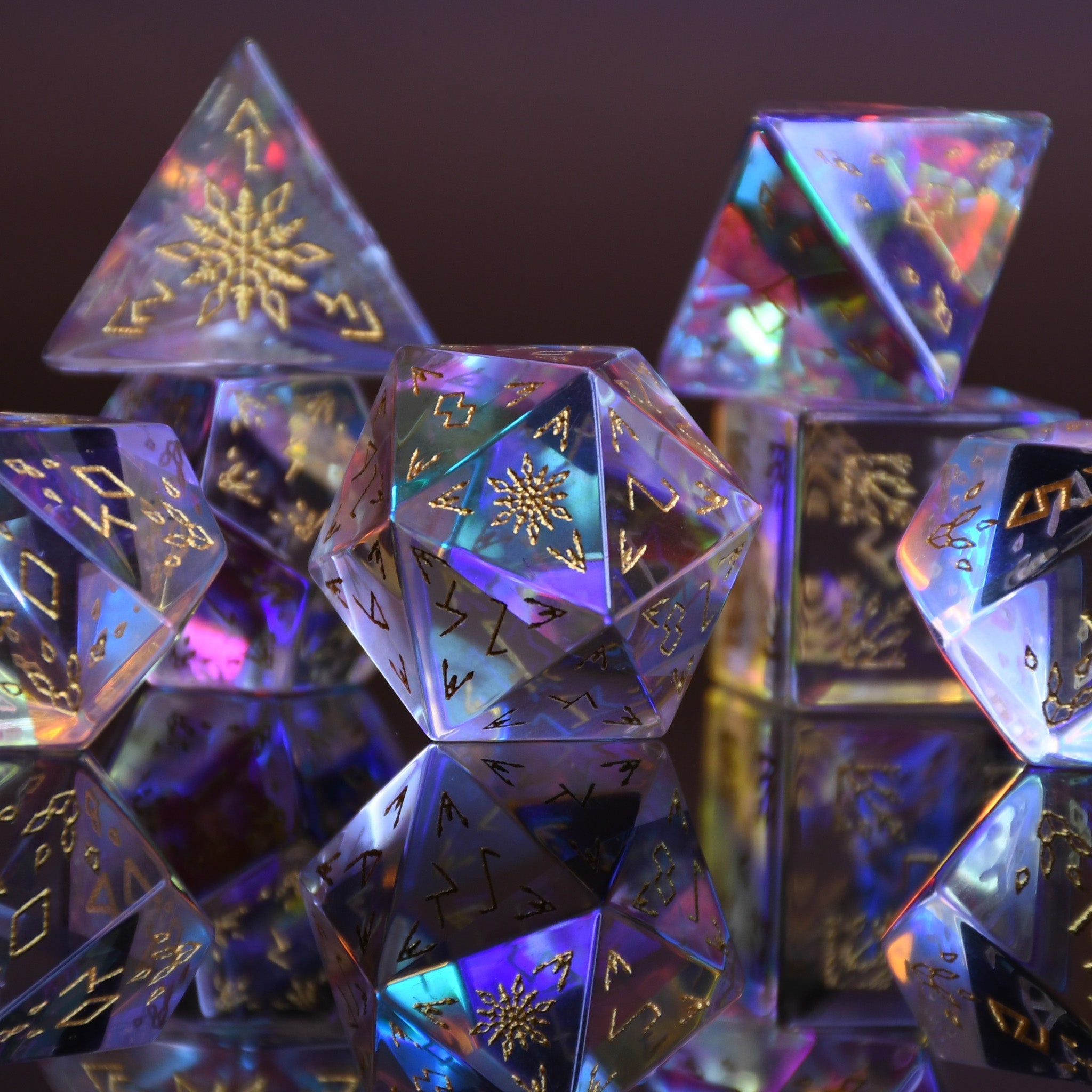 Frostbite Prism Glass Dice Set - Misty Mountain Gaming - 2