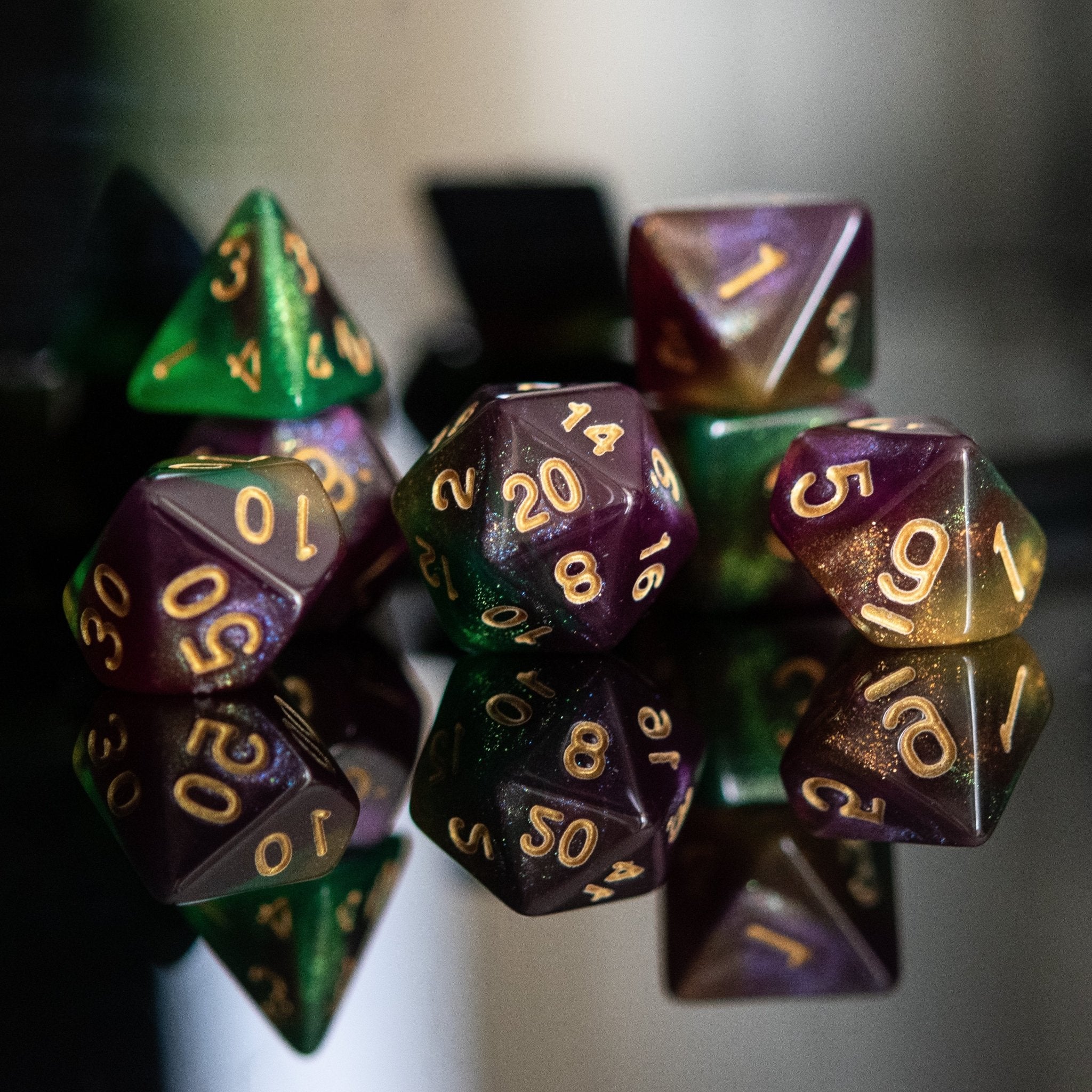 Galactic Void Acrylic Dice Set - Misty Mountain Gaming - 3