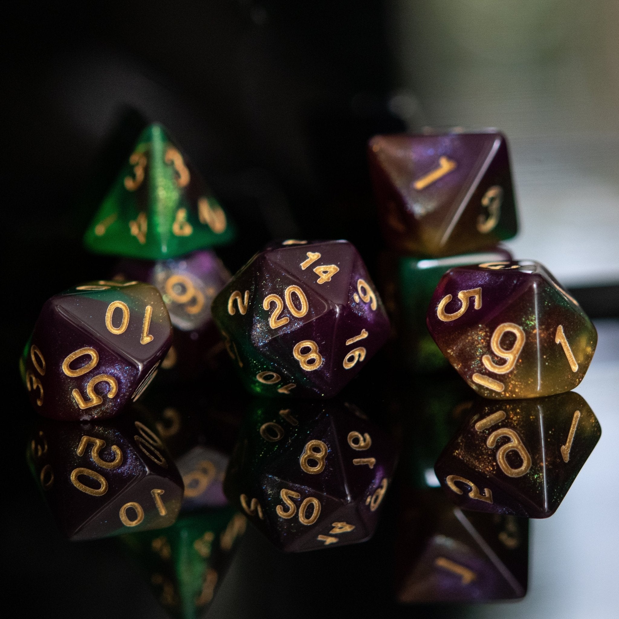 Galactic Void Acrylic Dice Set - Misty Mountain Gaming - 1