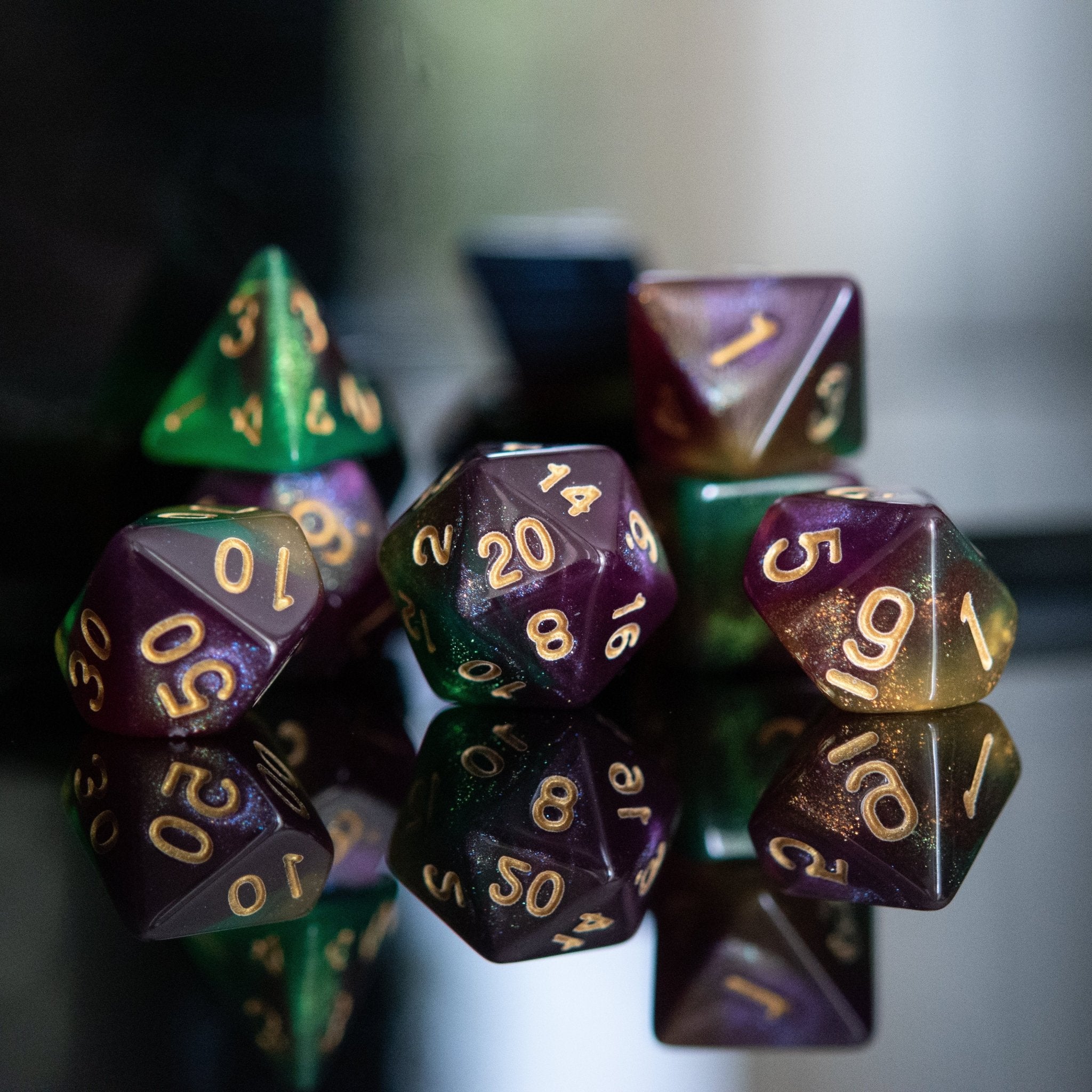 Galactic Void Acrylic Dice Set - Misty Mountain Gaming - 2