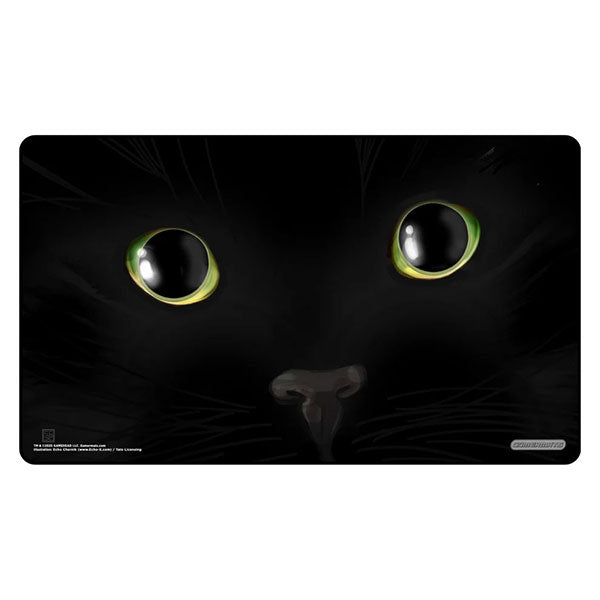 GameHead Black Void Cat by Echo Chernik Playmat, 24" x 14" - GameHead - 1