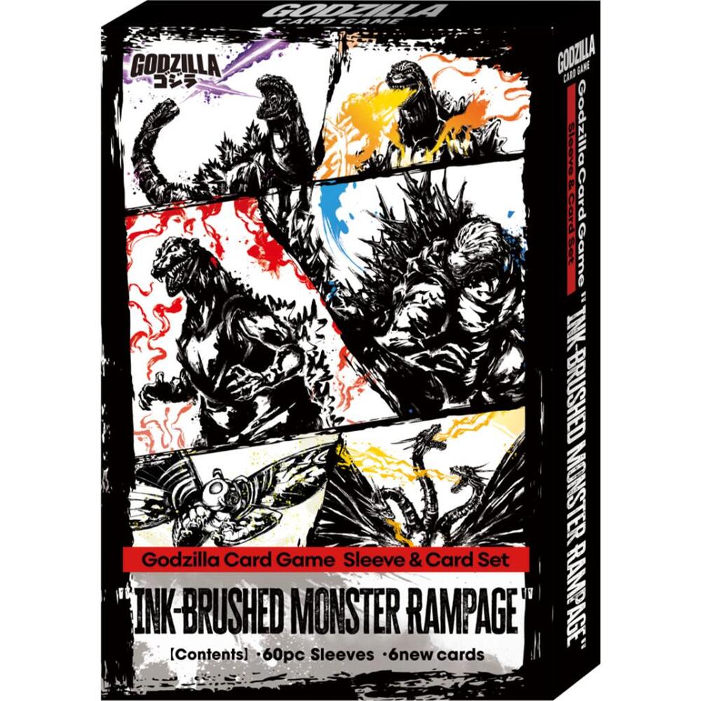 Godzilla Card Game Ink-Brushed Monster Rampage Sleeve and Card Display Set - Bushiroad - 1