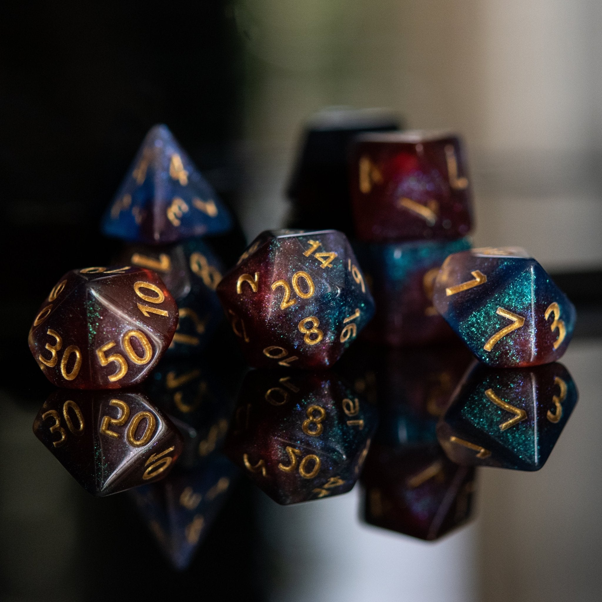 Helix Nebula Acrylic Dice Set - Misty Mountain Gaming - 1