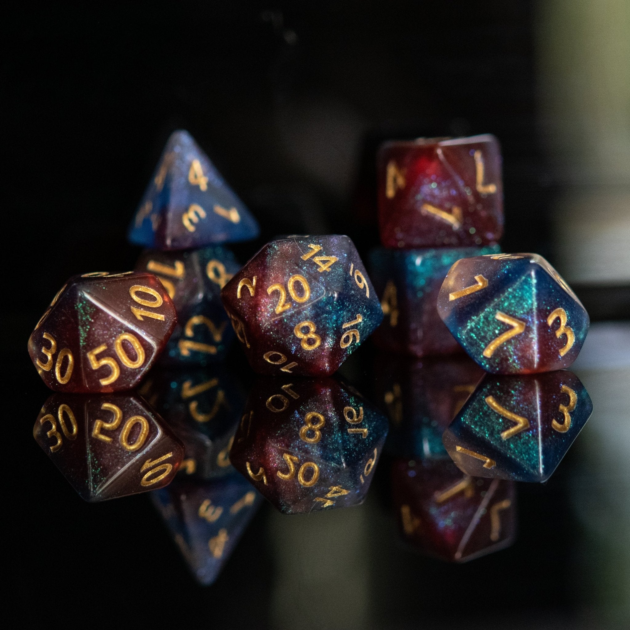 Helix Nebula Acrylic Dice Set - Misty Mountain Gaming - 3