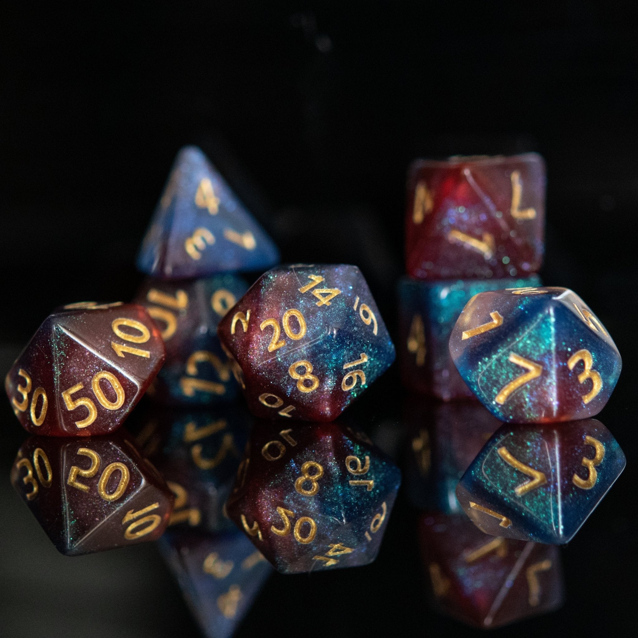 Helix Nebula Acrylic Dice Set - Misty Mountain Gaming - 4