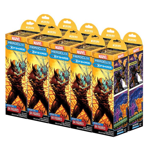 HeroClix Marvel X - Men X of Swords Booster Brick (10 Booster Packs) - Wizkids - 1