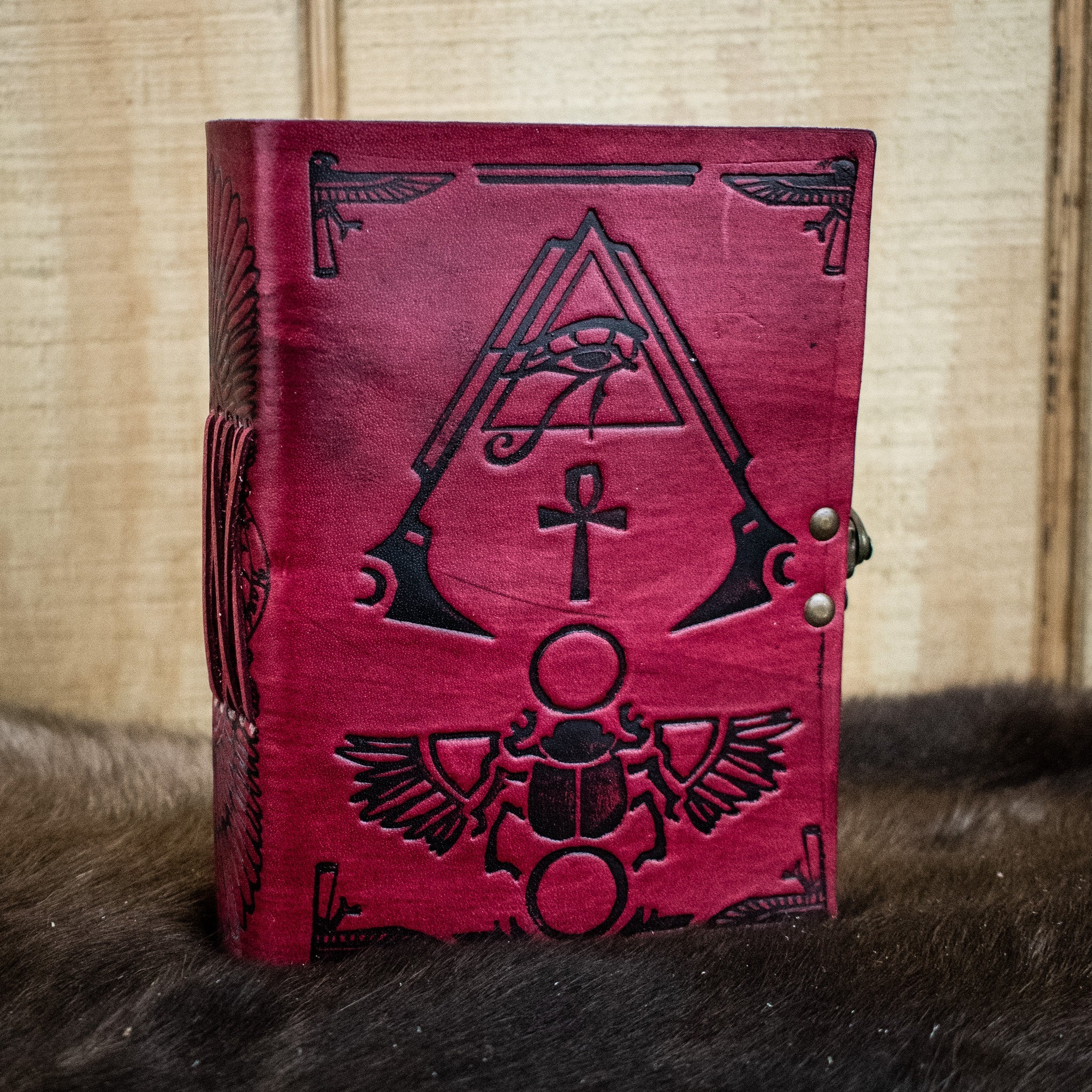 "Hieroglyphics" Leather Journal - Misty Mountain Gaming - 2