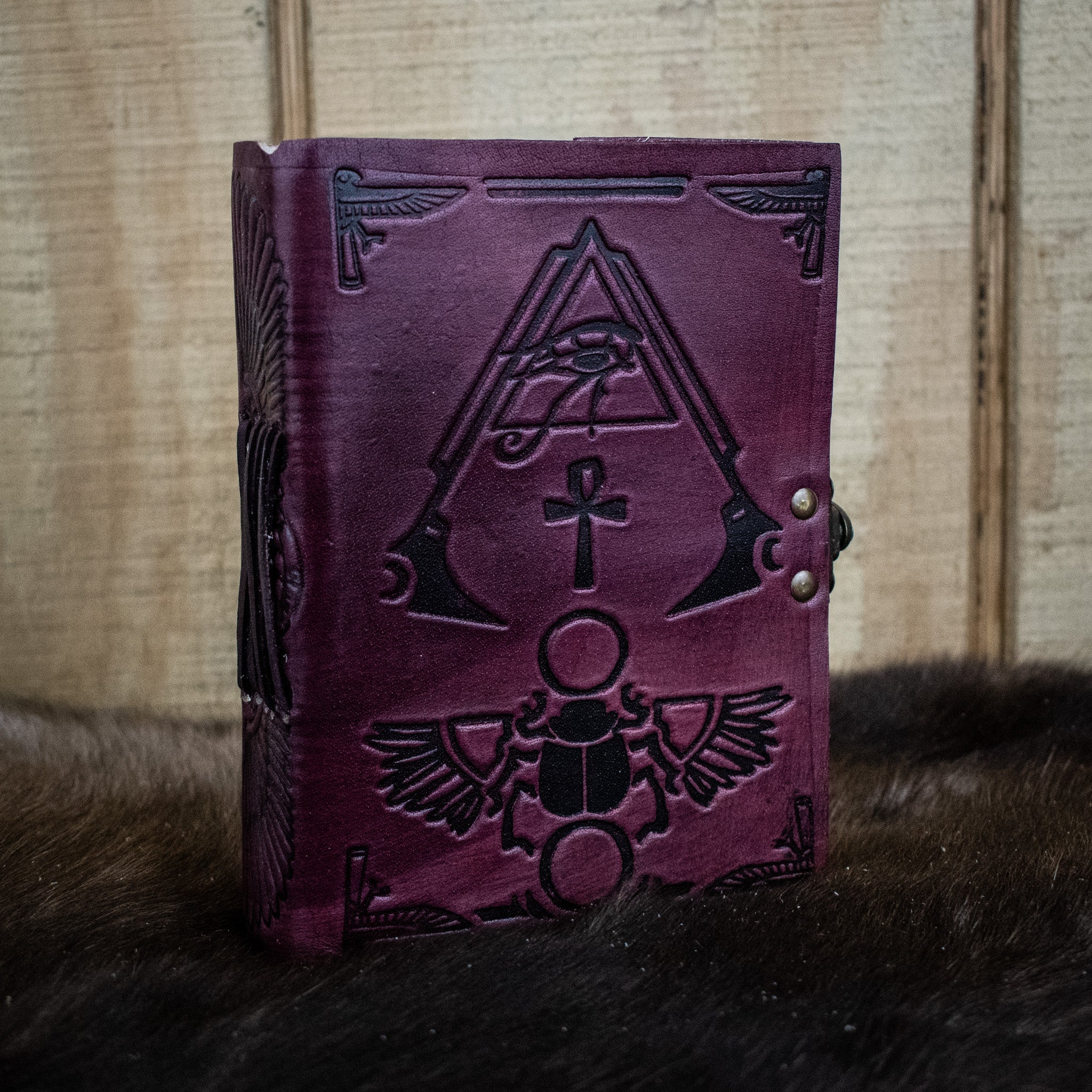 "Hieroglyphics" Leather Journal - Misty Mountain Gaming - 3