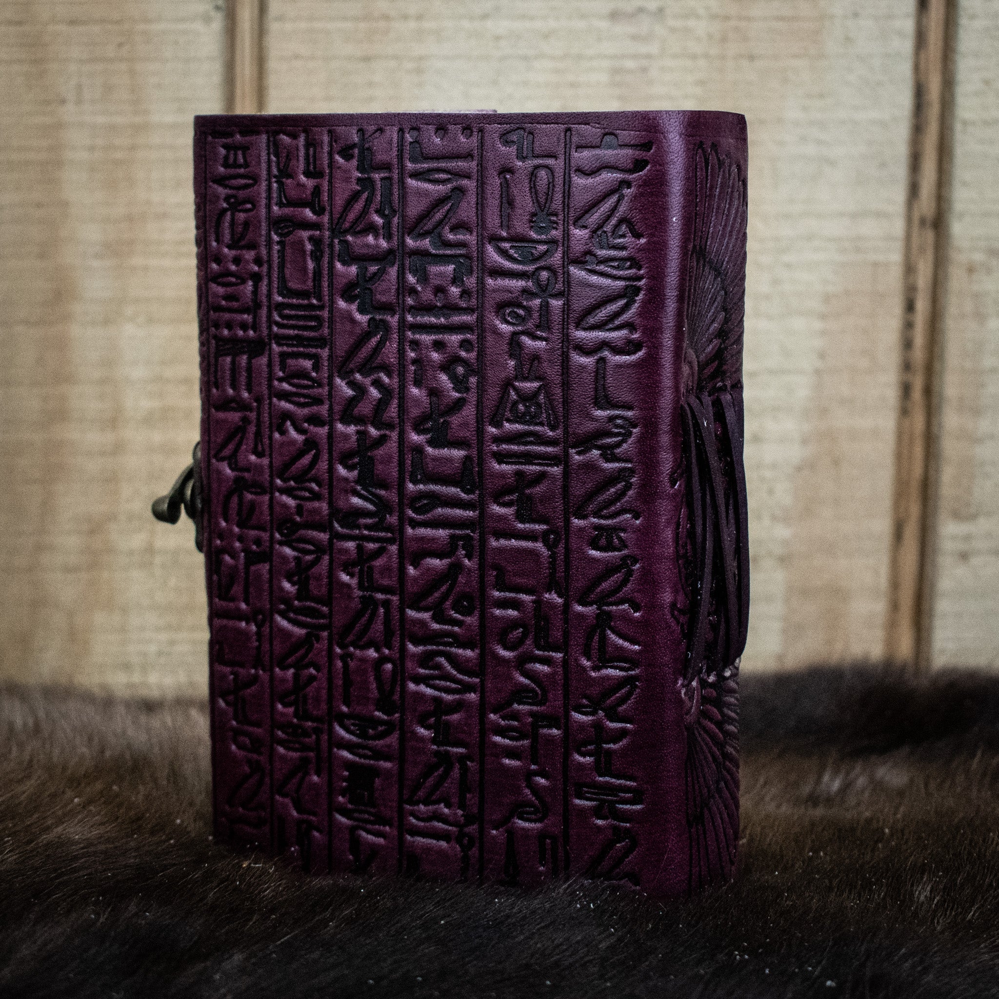 "Hieroglyphics" Leather Journal - Misty Mountain Gaming - 6