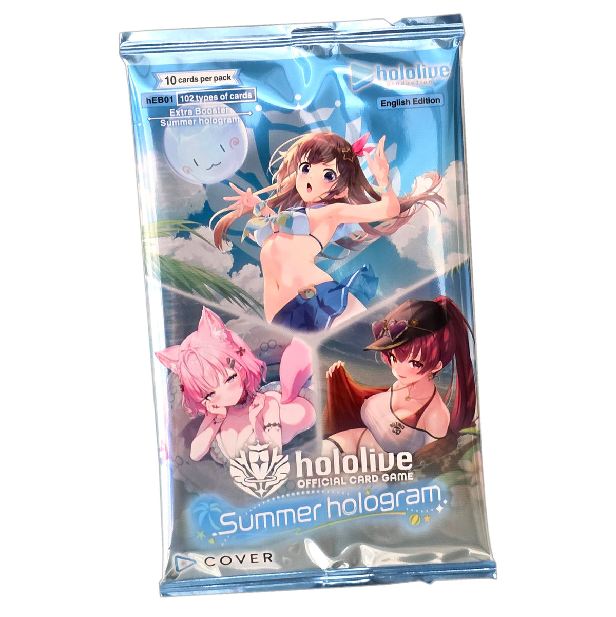hololive TCG Extra Booster Summer Hologram Booster Display Box (8-Packs) - Bushiroad - 3