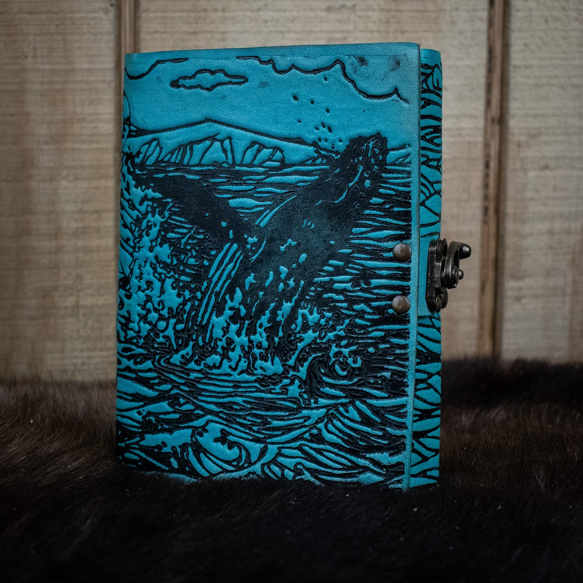 "Humpback Family" Leather Journal - Misty Mountain Gaming - 2