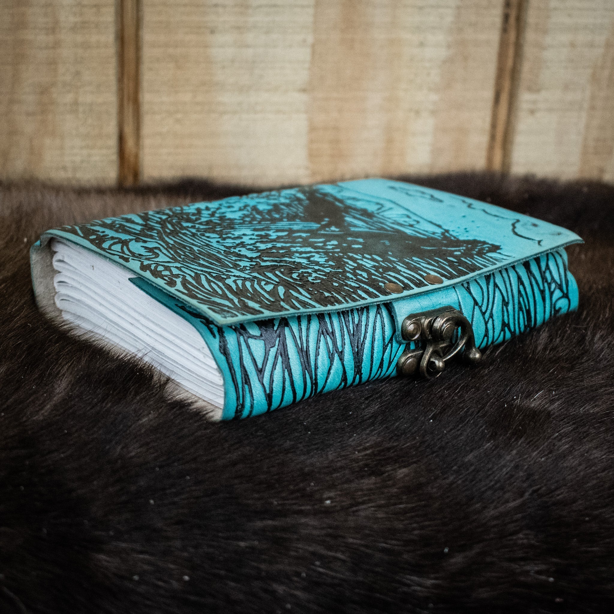 "Humpback Family" Leather Journal - Misty Mountain Gaming - 4