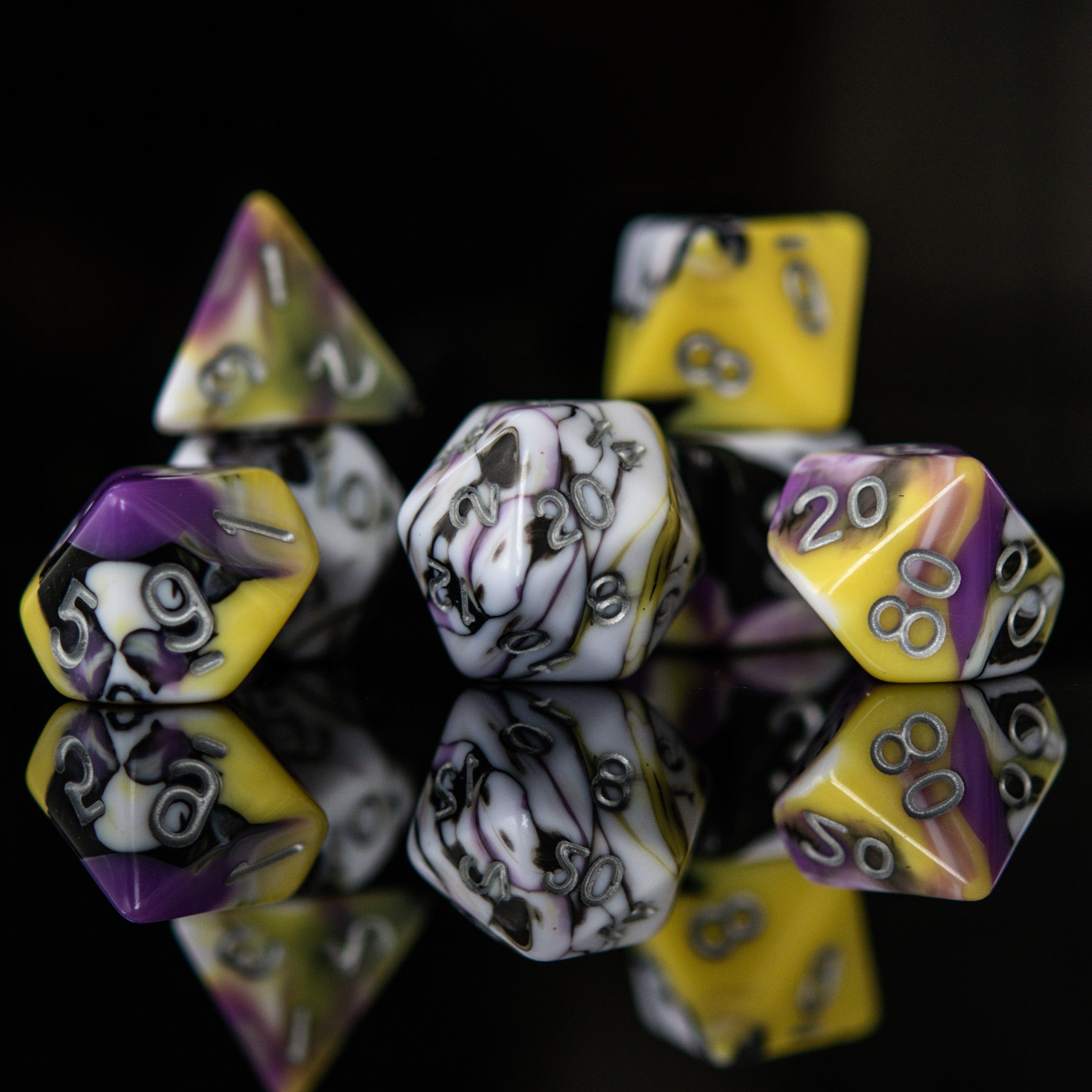 Illusion Acrylic Dice Set - Misty Mountain Gaming - 1