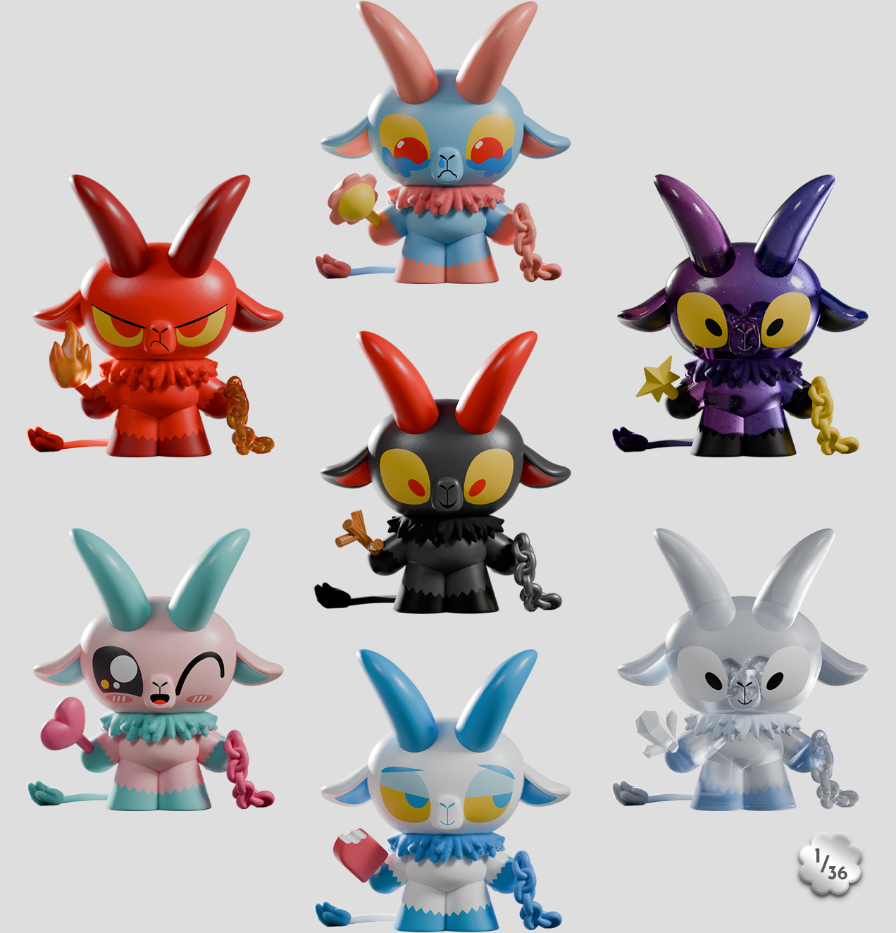 Kaleidos Kid Krampus Figure (Blind Box) - Kaleidos - 3